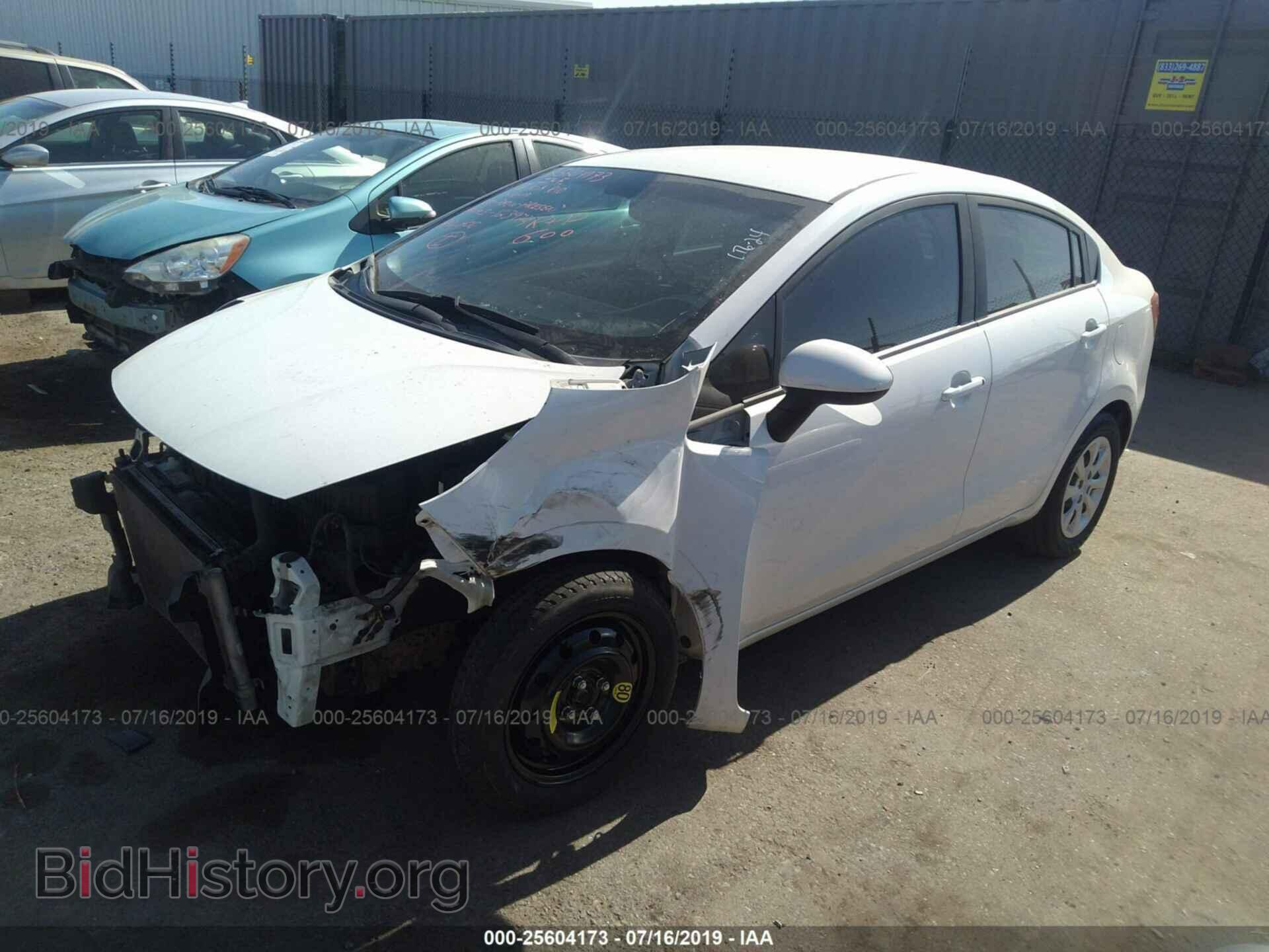 2013 KIA RIO - VIN: KNADM4A31D6103501 - Фото 2