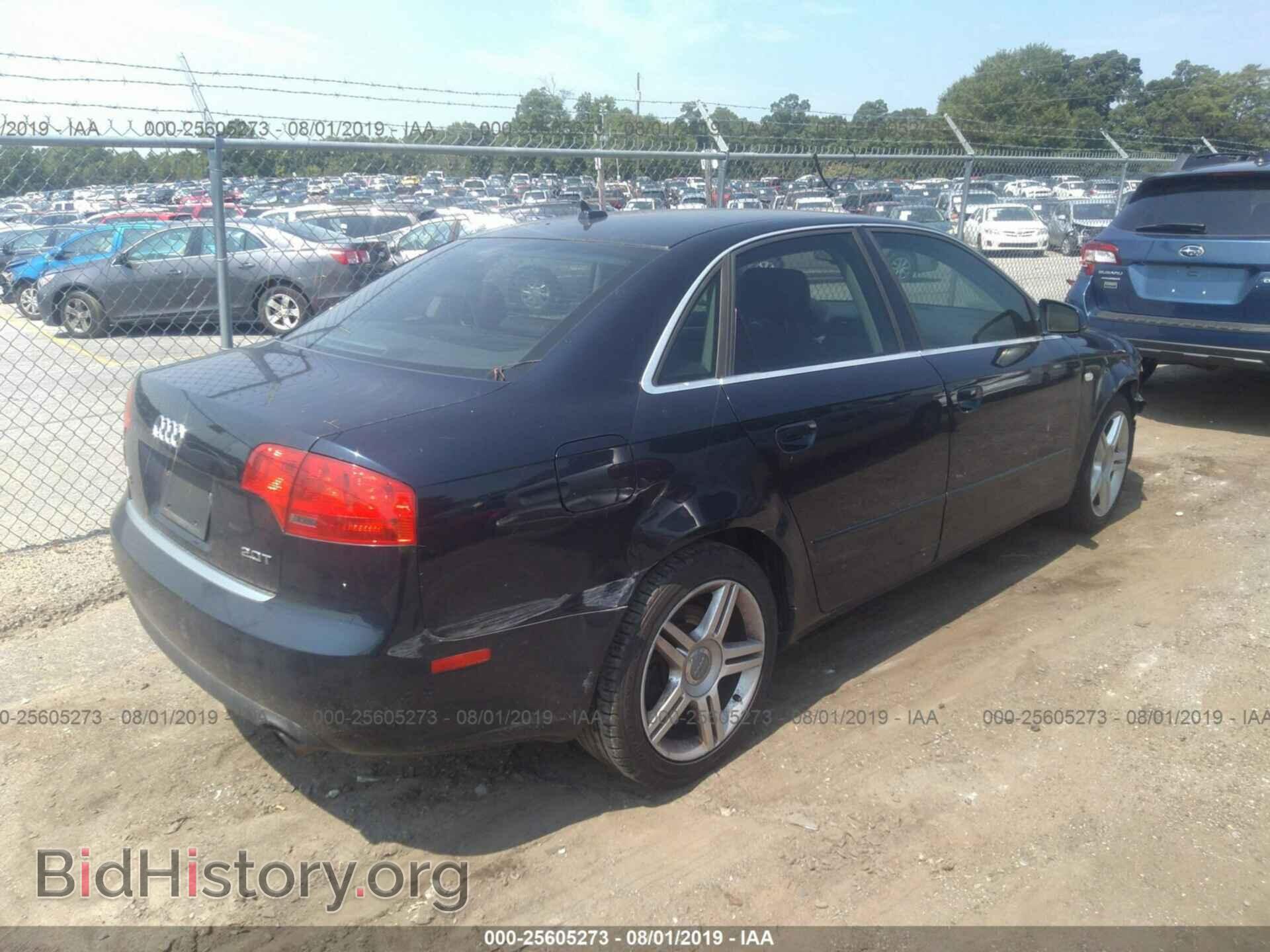 2007 AUDI A4 - VIN: WAUAF78E37A083842 - Фото 4