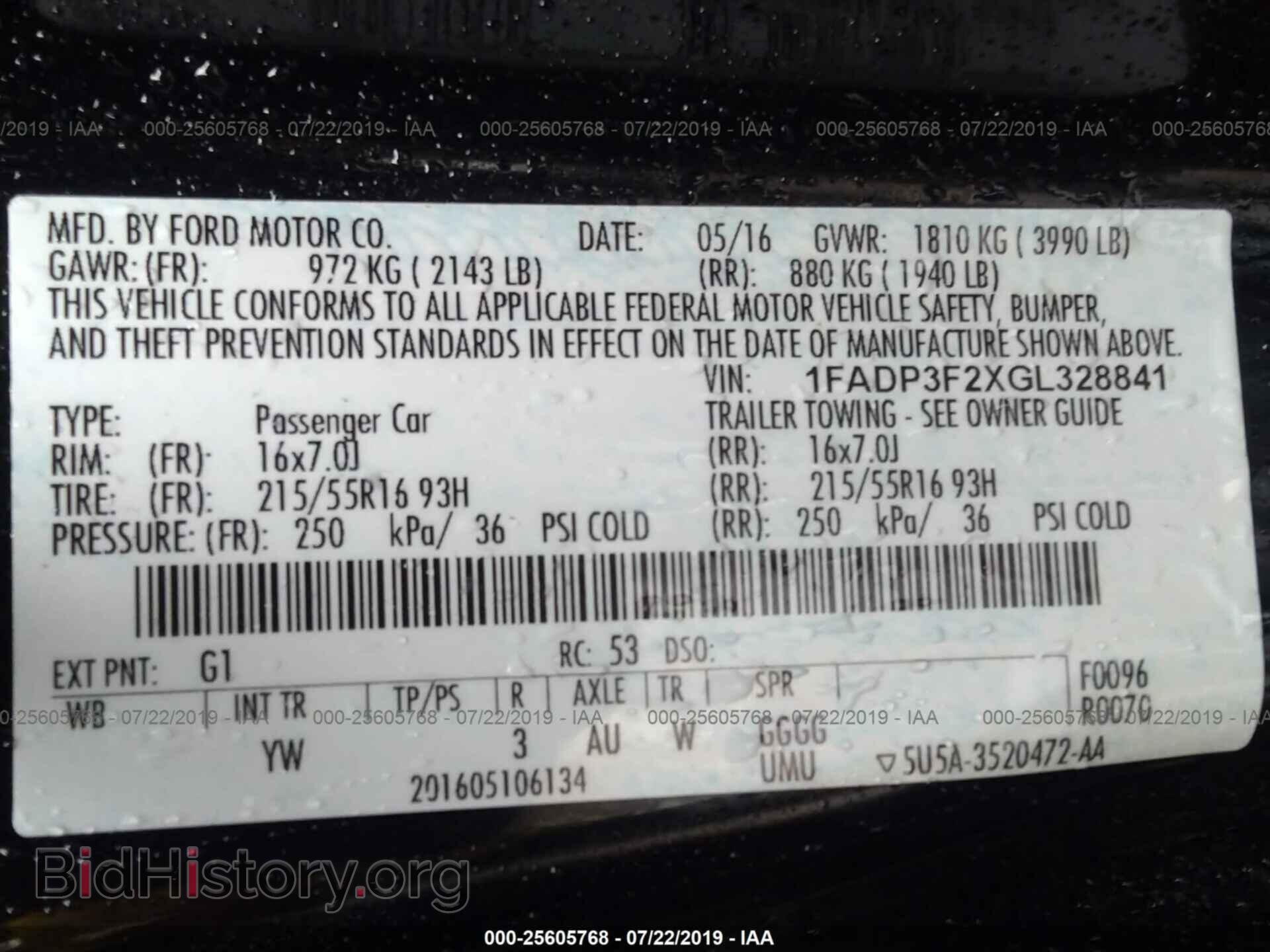 2016 FORD FOCUS - VIN: 1FADP3F2XGL328841 - Photo 9