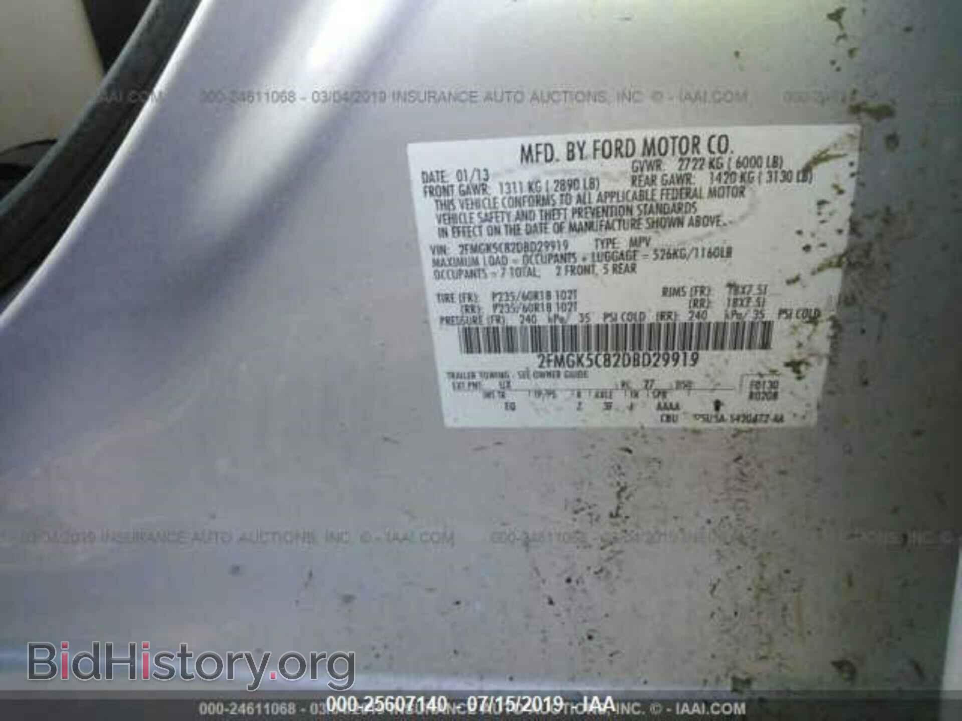 2013 FORD FLEX - VIN: 2FMGK5C82DBD29919 - Фото 9