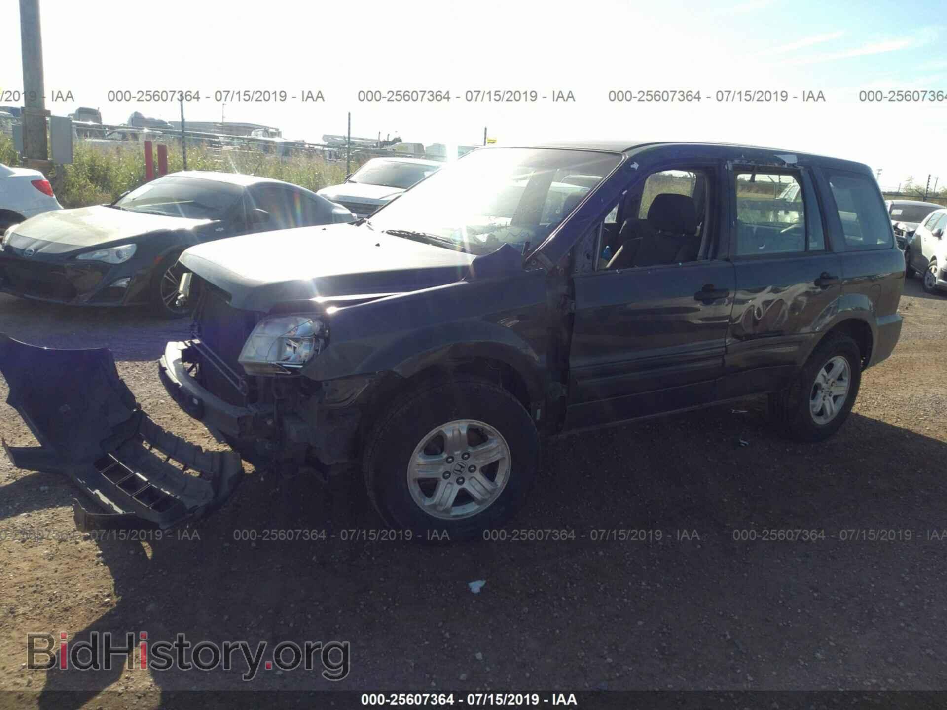 2006 HONDA PILOT - VIN: 2HKYF18176H544933 - Фото 2