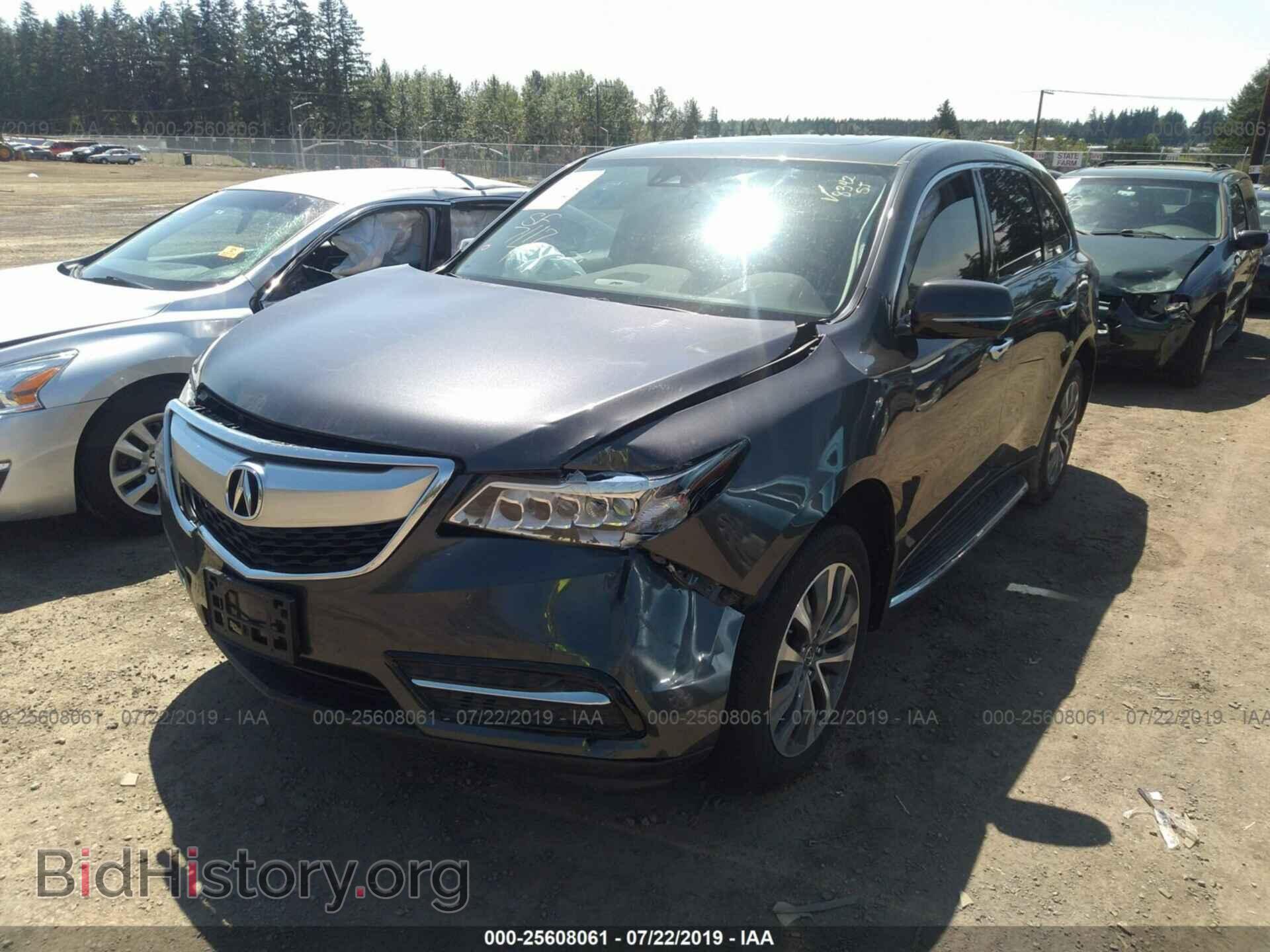2016 ACURA MDX - VIN: 5FRYD3H48GB008342 - Фото 2