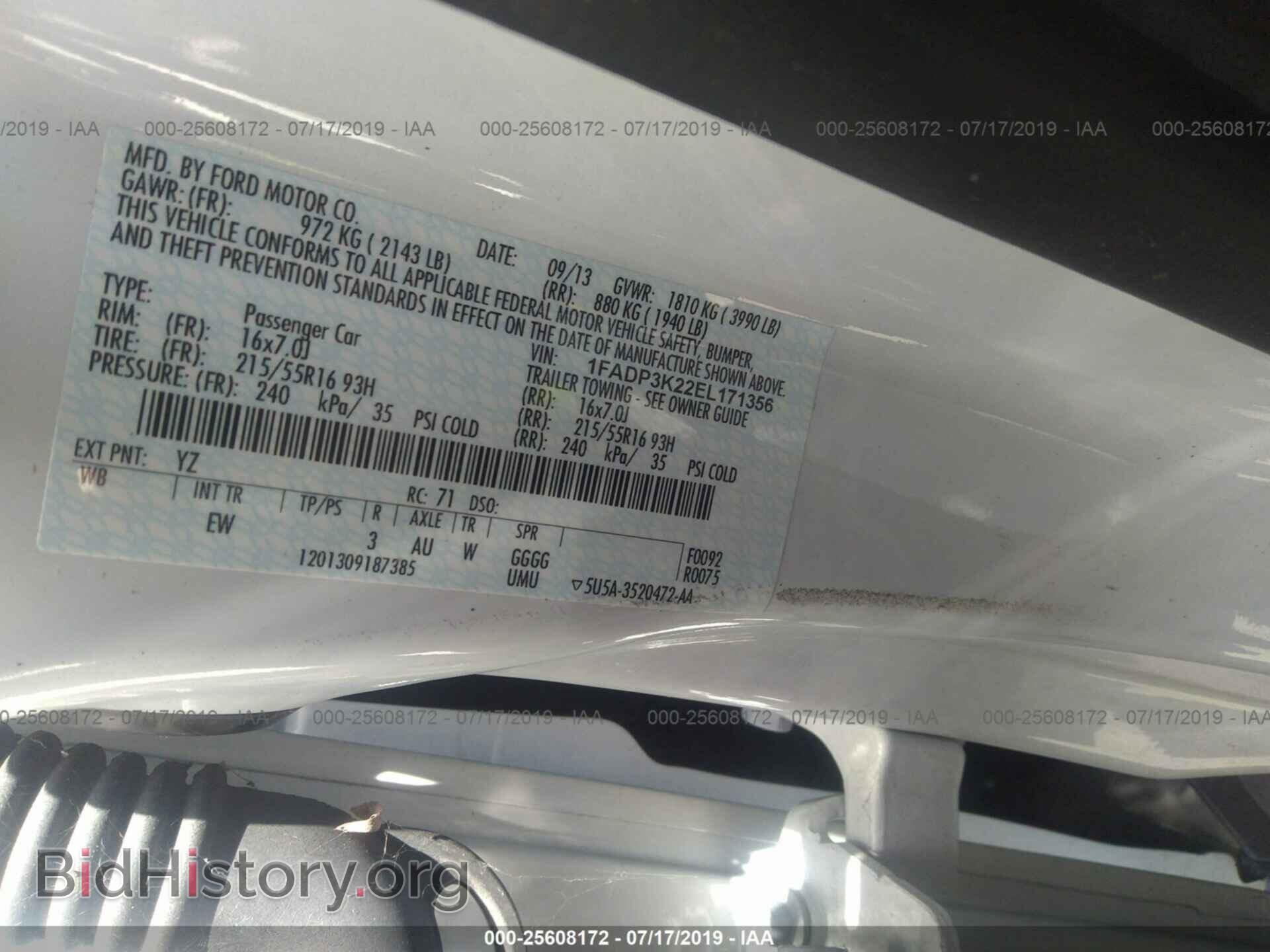 2014 FORD FOCUS - VIN: 1FADP3K22EL171356 - Photo 9