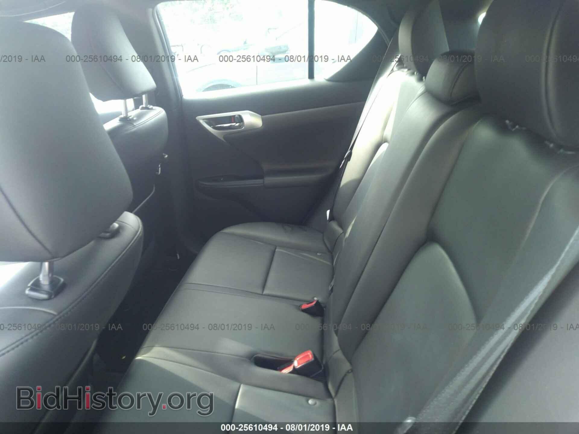 2013 LEXUS CT - VIN: JTHKD5BH4D2168777 - Фото 8