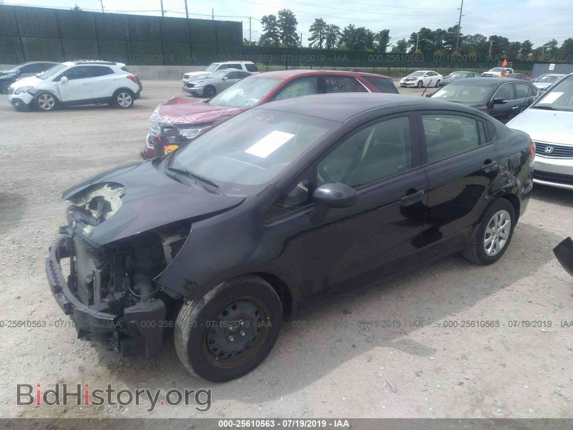 2013 KIA RIO - VIN: KNADM4A32D6217748 - Фото 2