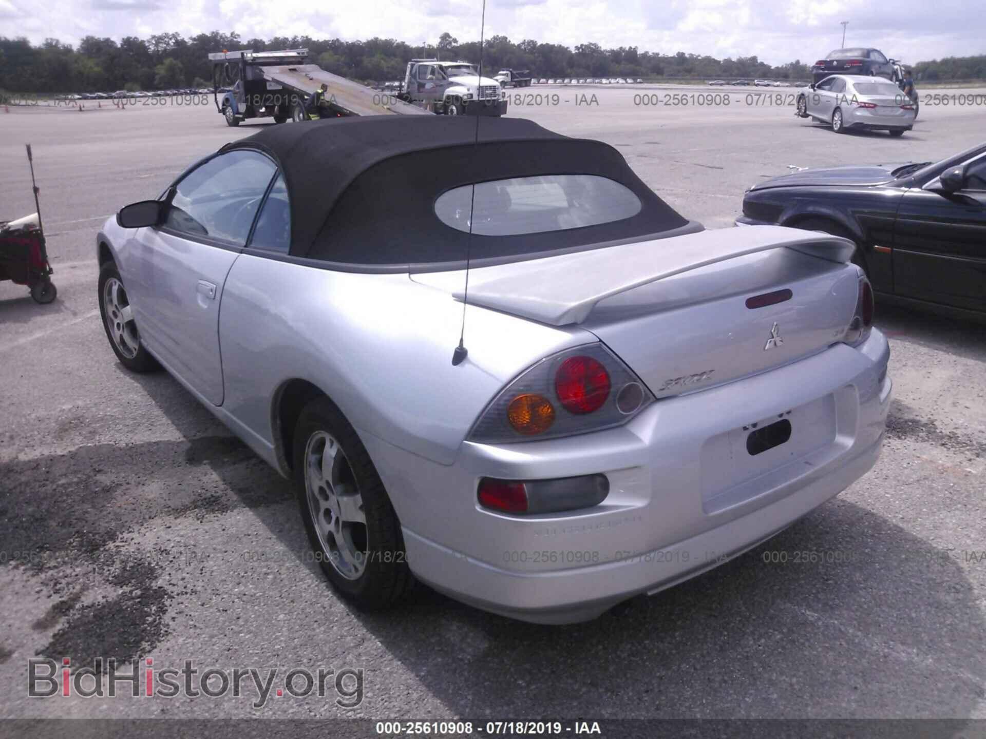 2003 MITSUBISHI ECLIPSE - VIN: 4A3AE45G03E206717 - Фото 3