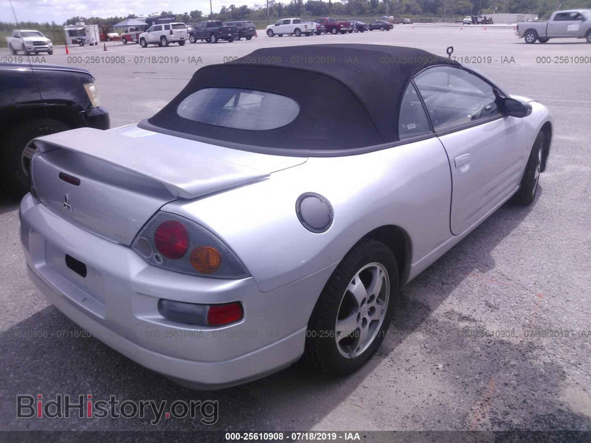 2003 MITSUBISHI ECLIPSE - VIN: 4A3AE45G03E206717 - Фото 4