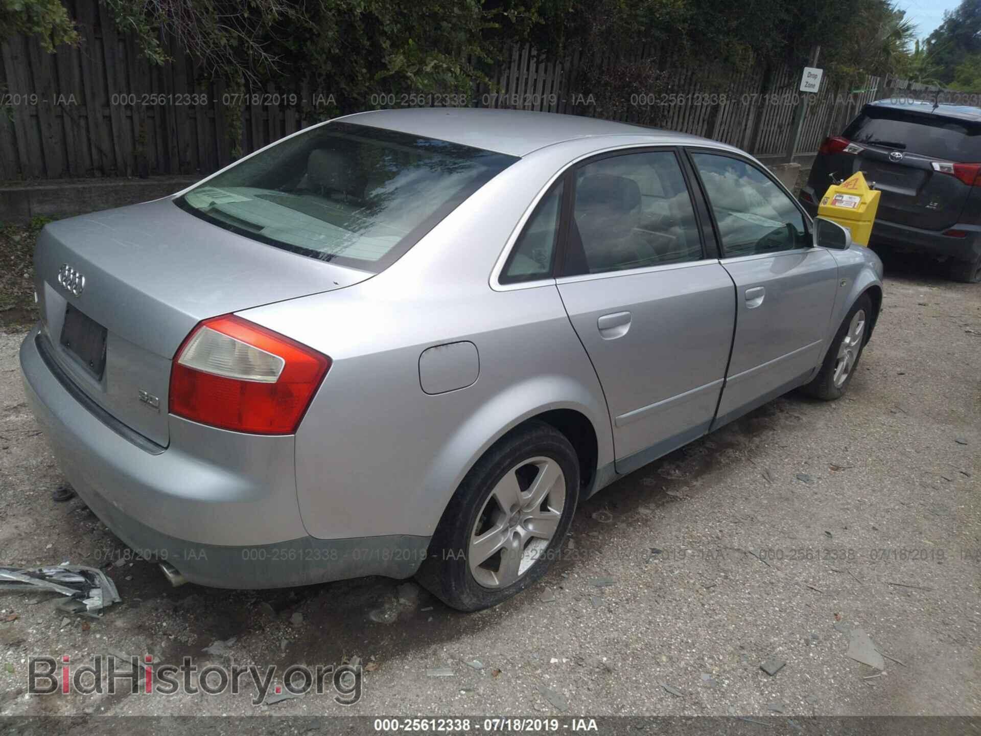 2002 AUDI A4 - VIN: WAULT68E82A308129 - Фото 4