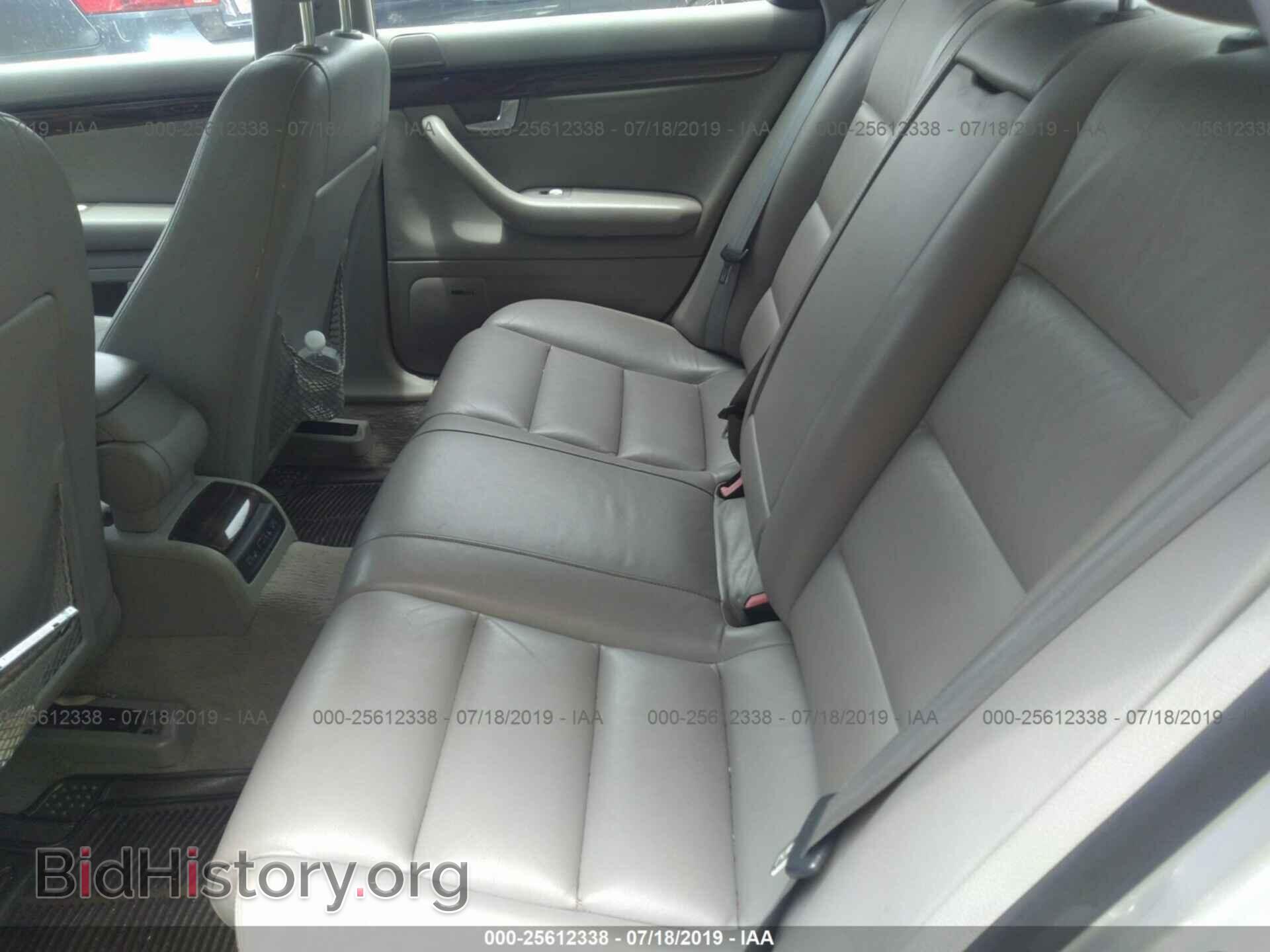 2002 AUDI A4 - VIN: WAULT68E82A308129 - Фото 8