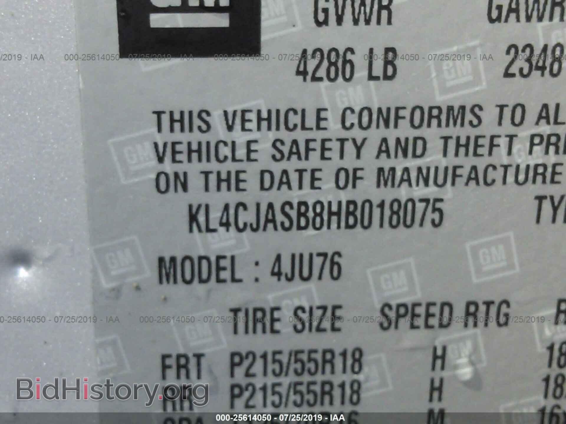 2017 BUICK ENCORE - VIN: KL4CJASB8HB018075 - Фото 9