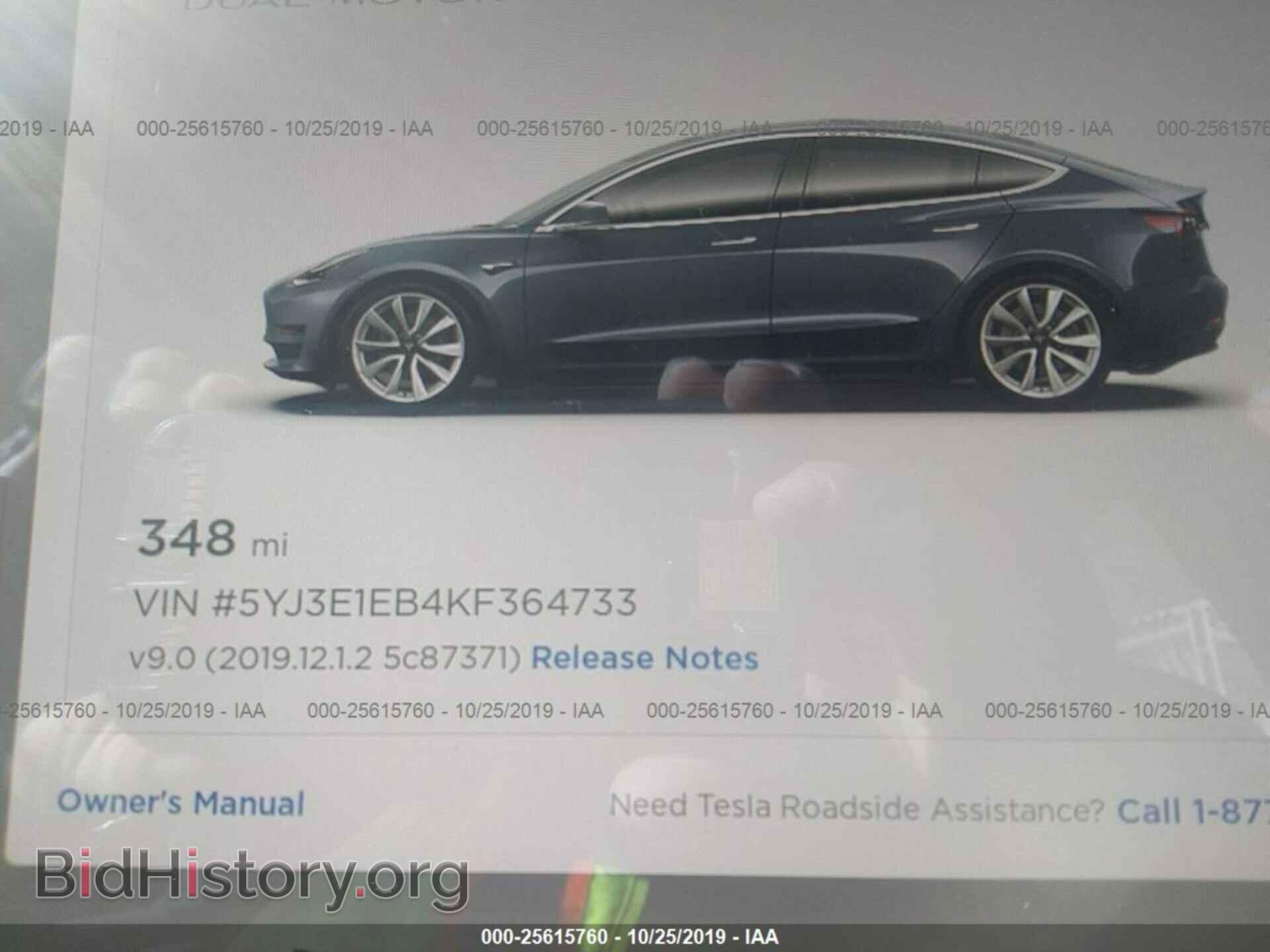 2019 TESLA MODEL 3 - VIN: 5YJ3E1EB4KF364733 - Фото 7