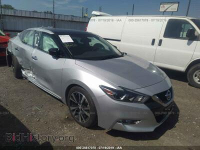 2018 Nissan MAXIMA 3.5S/SV/SL/SR/Plat, серебристый — VIN 1N4AA6AP0JC374372, IAAI