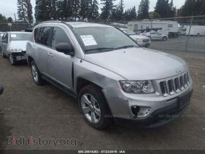 2012 Jeep COMPASS SPORT, серебристый — VIN 1C4NJDBB4CD612949, IAAI