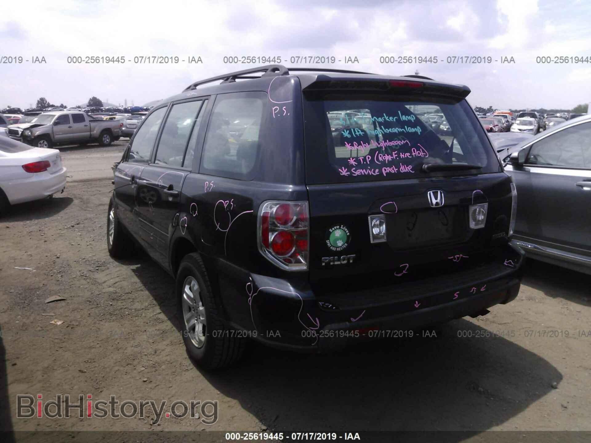 2006 HONDA PILOT - VIN: 2HKYF18116H519347 - Фото 3