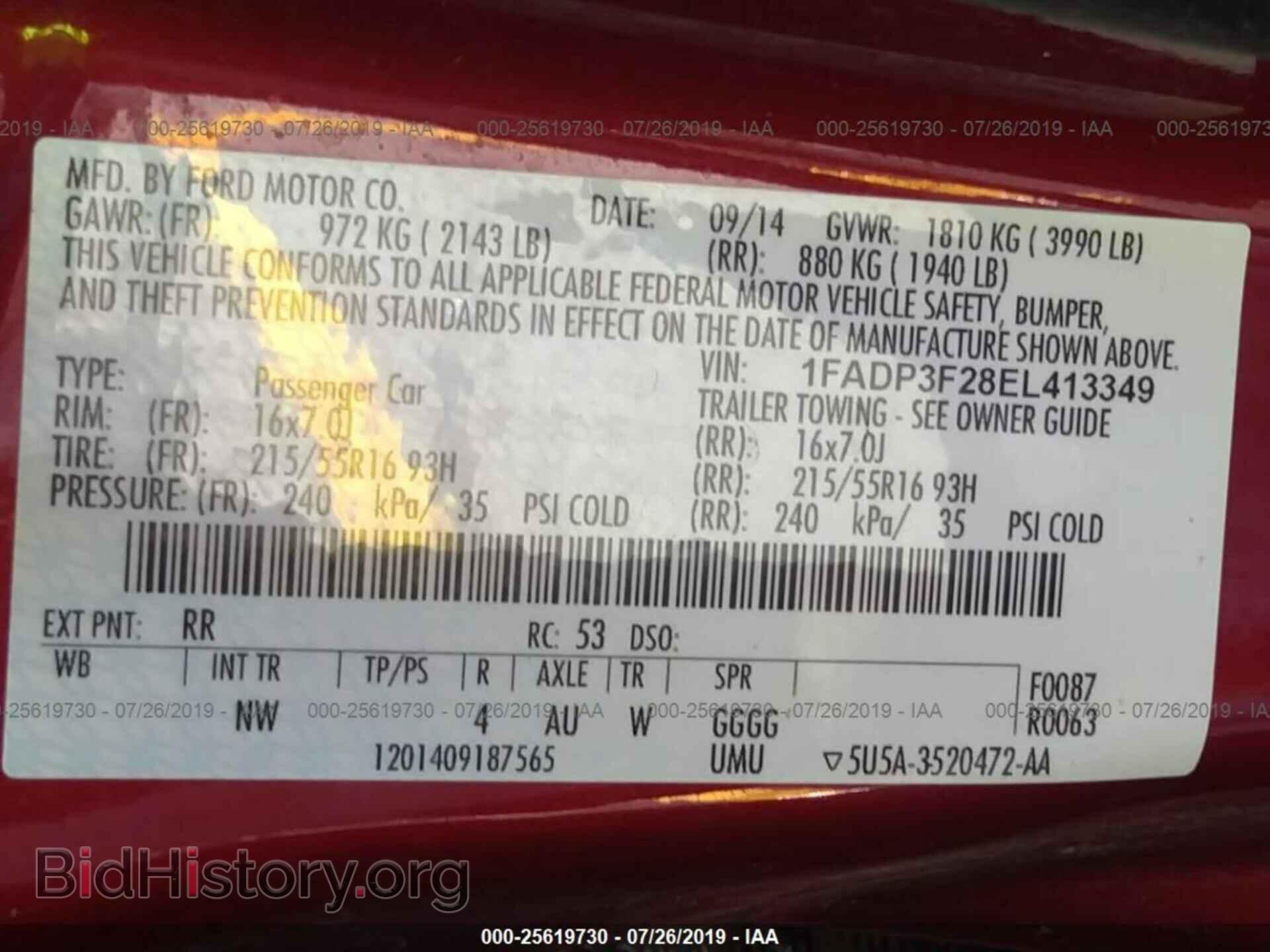 2014 FORD FOCUS - VIN: 1FADP3F28EL413349 - Photo 9