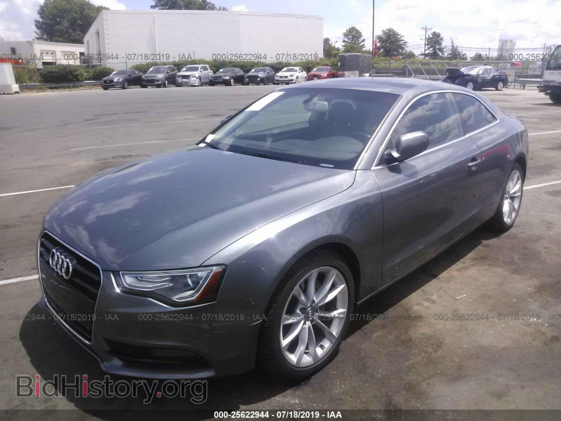 2013 AUDI A5 - VIN: WAUCFAFR6DA047697 - Фото 2