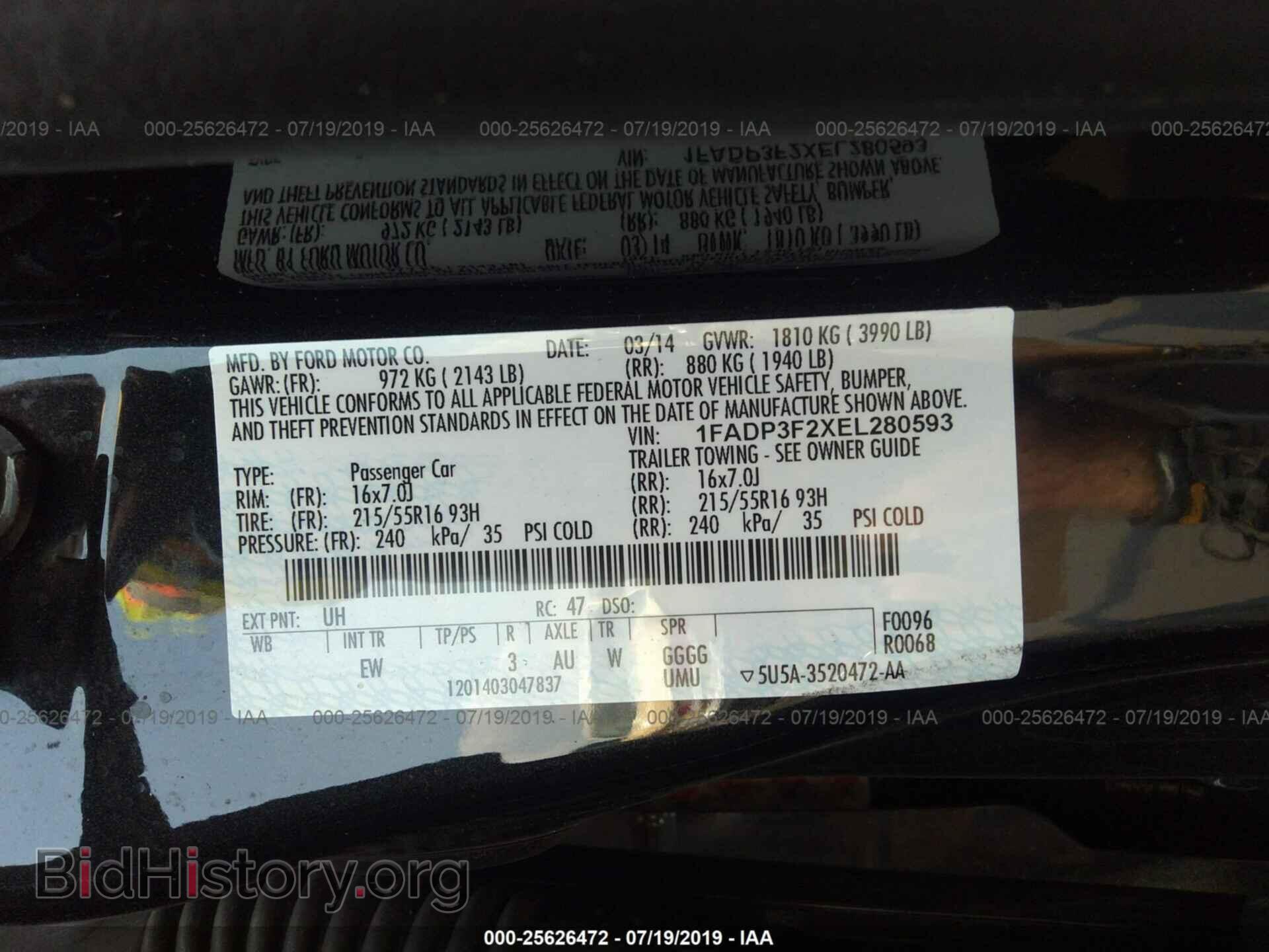 2014 FORD FOCUS - VIN: 1FADP3F2XEL280593 - Photo 9