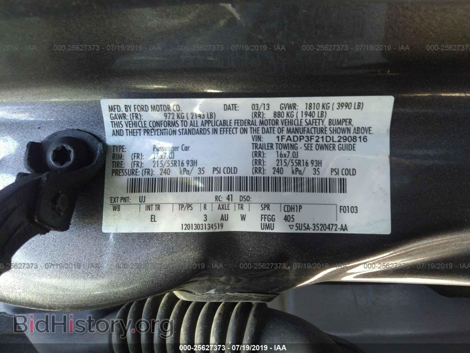 2013 FORD FOCUS - VIN: 1FADP3F21DL290816 - Photo 9