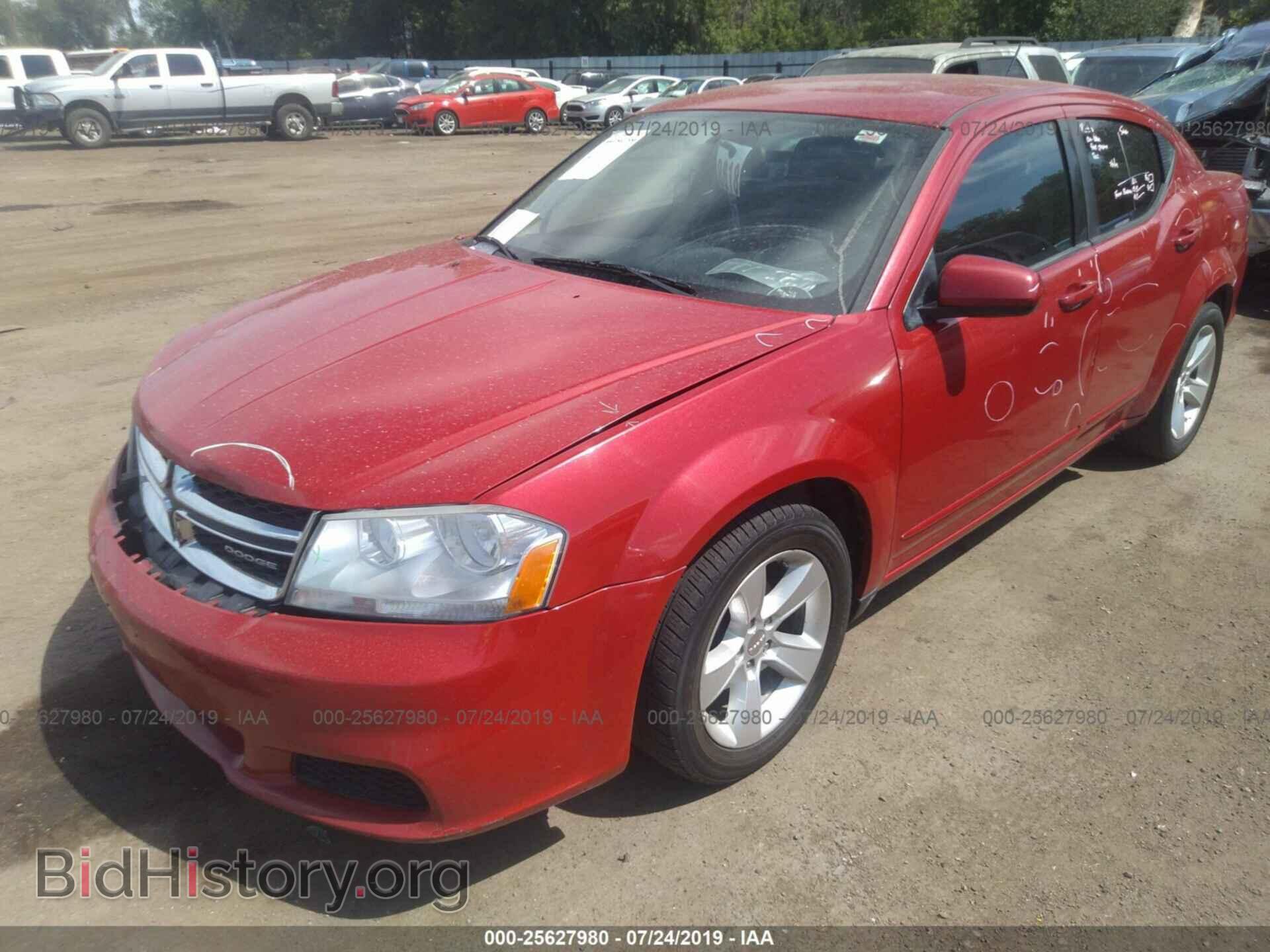 2012 DODGE AVENGER - VIN: 1C3CDZCB1CN163500 - Фото 2