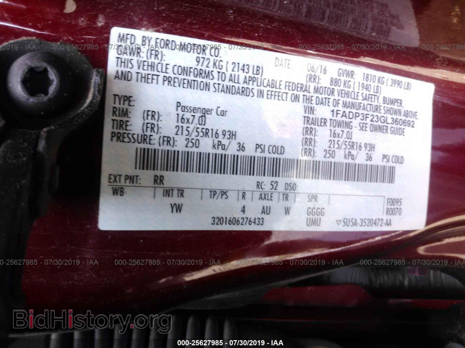 2016 FORD FOCUS - VIN: 1FADP3F23GL360692 - Photo 9