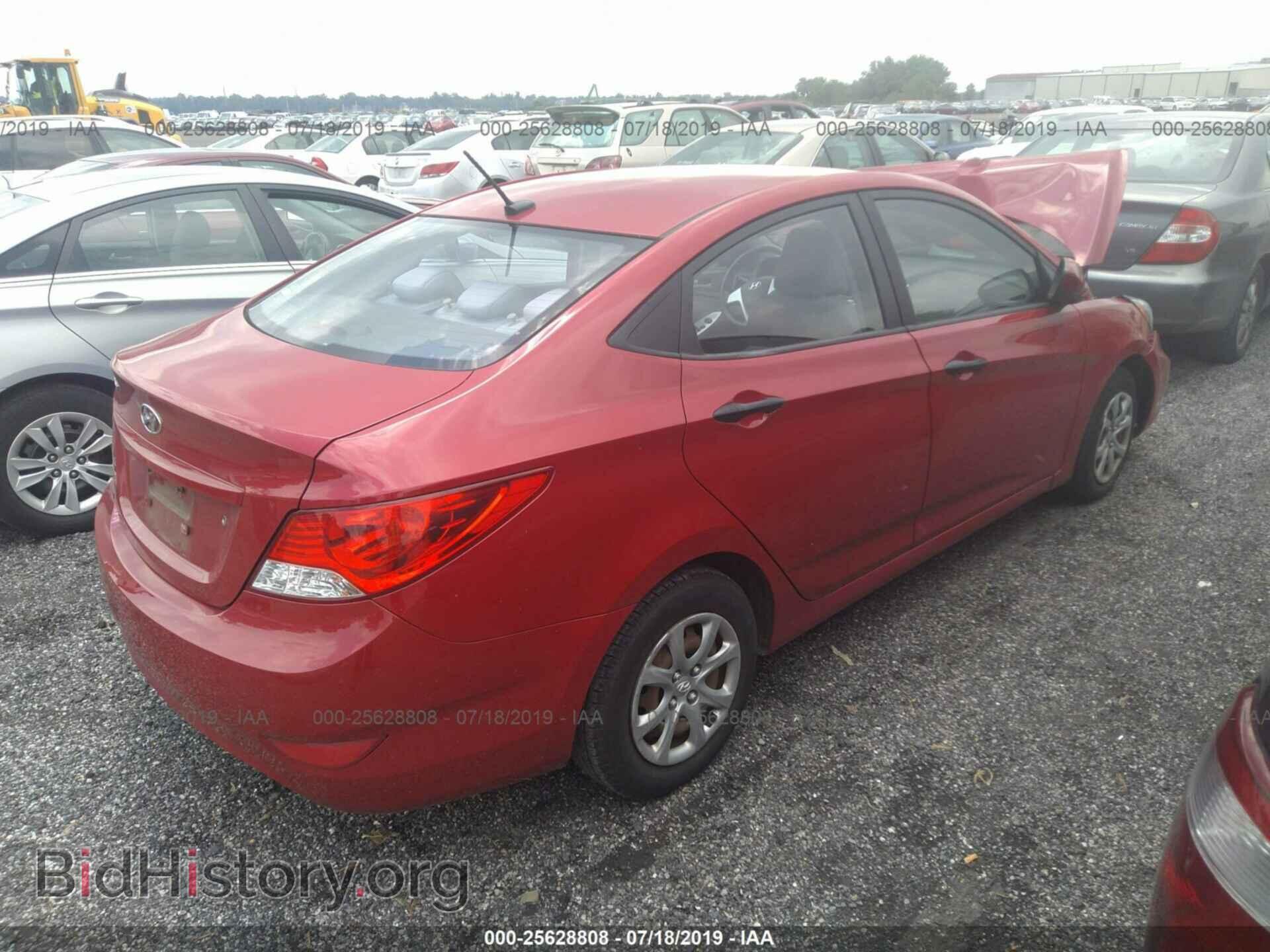 2012 HYUNDAI ACCENT - VIN: KMHCT4AEXCU072743 - Фото 4