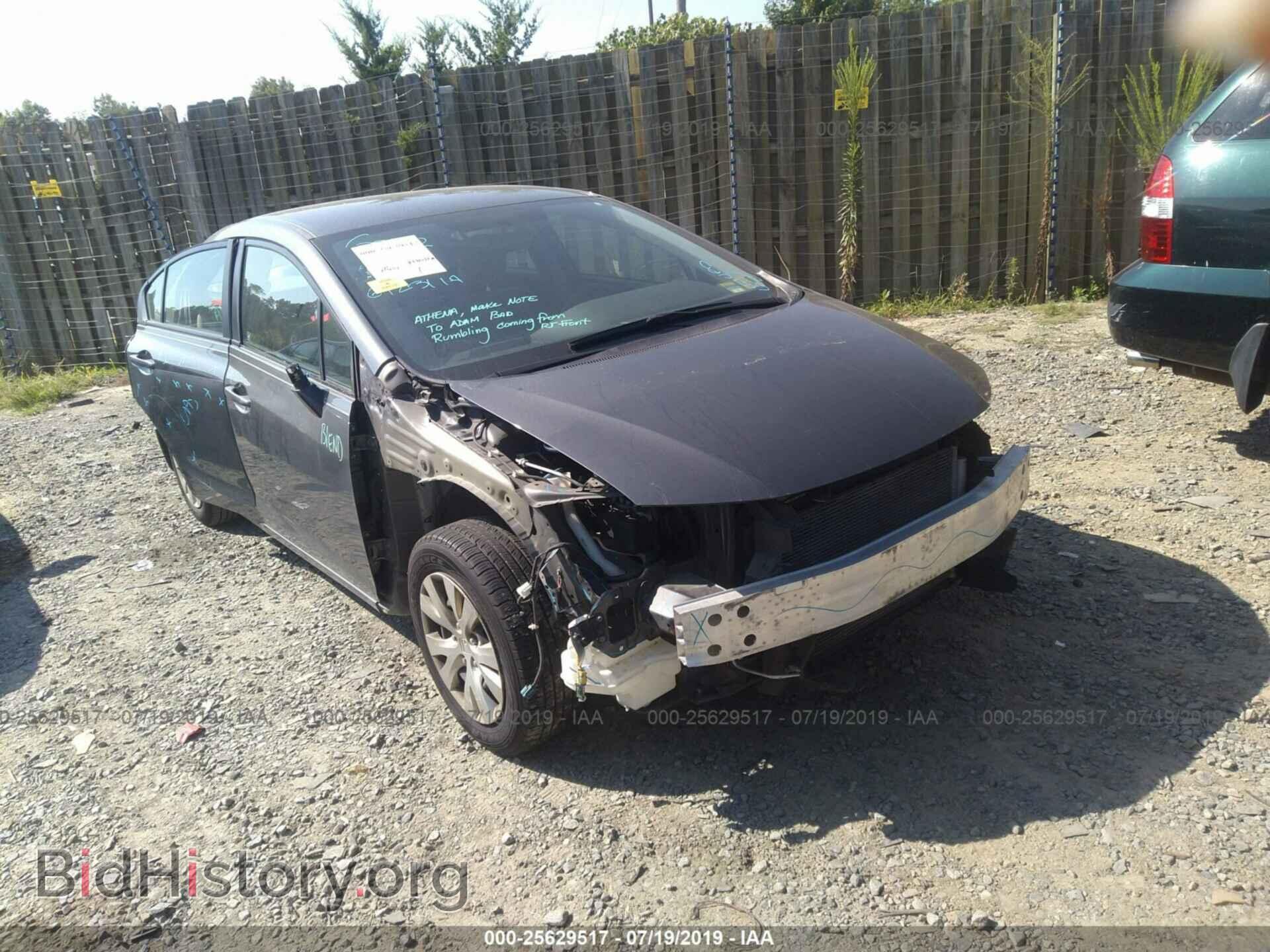 Фотография 2HGFB2F5XCH586033 - HONDA CIVIC 2012