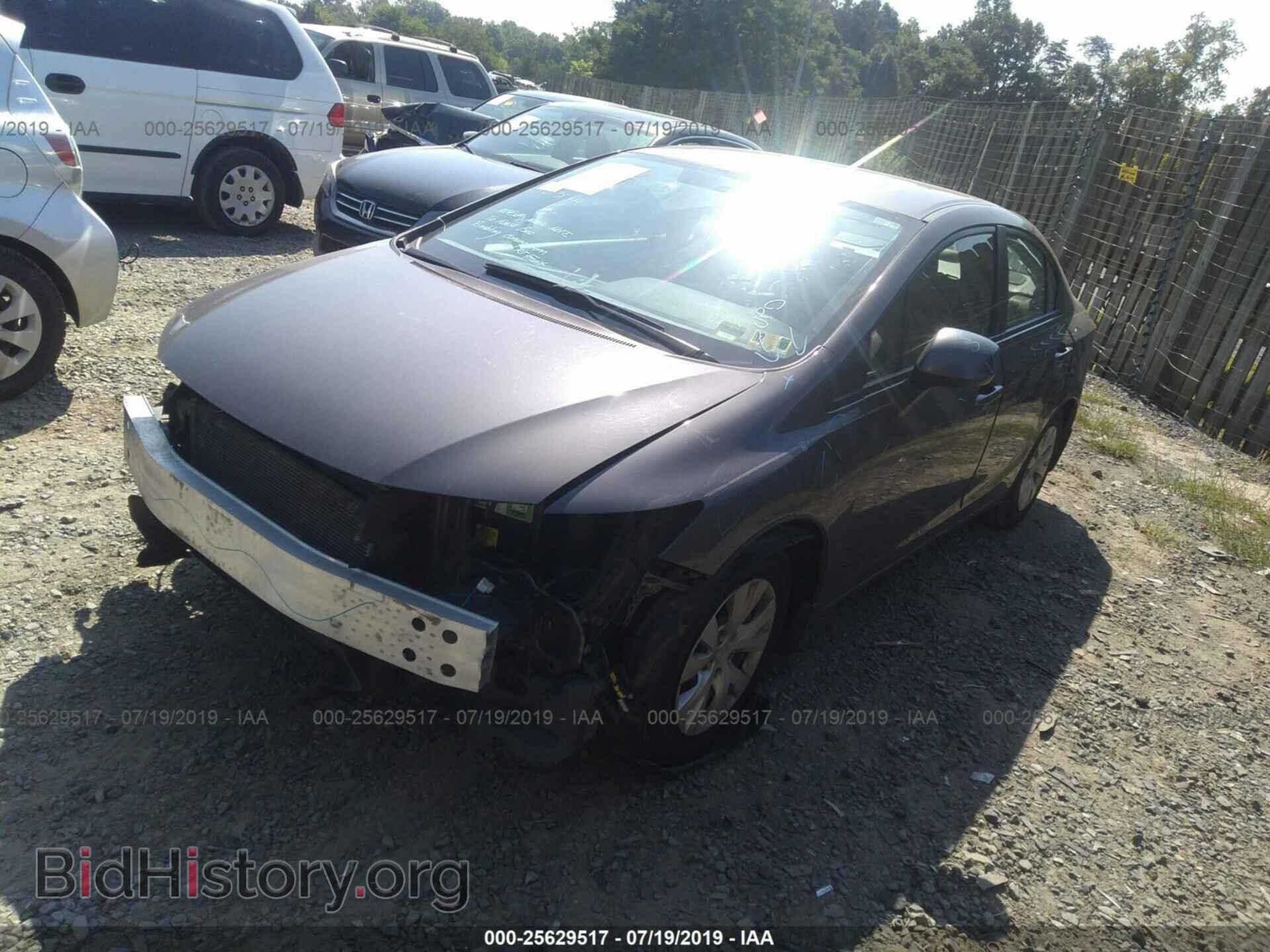 2012 HONDA CIVIC - VIN: 2HGFB2F5XCH586033 - Фото 2