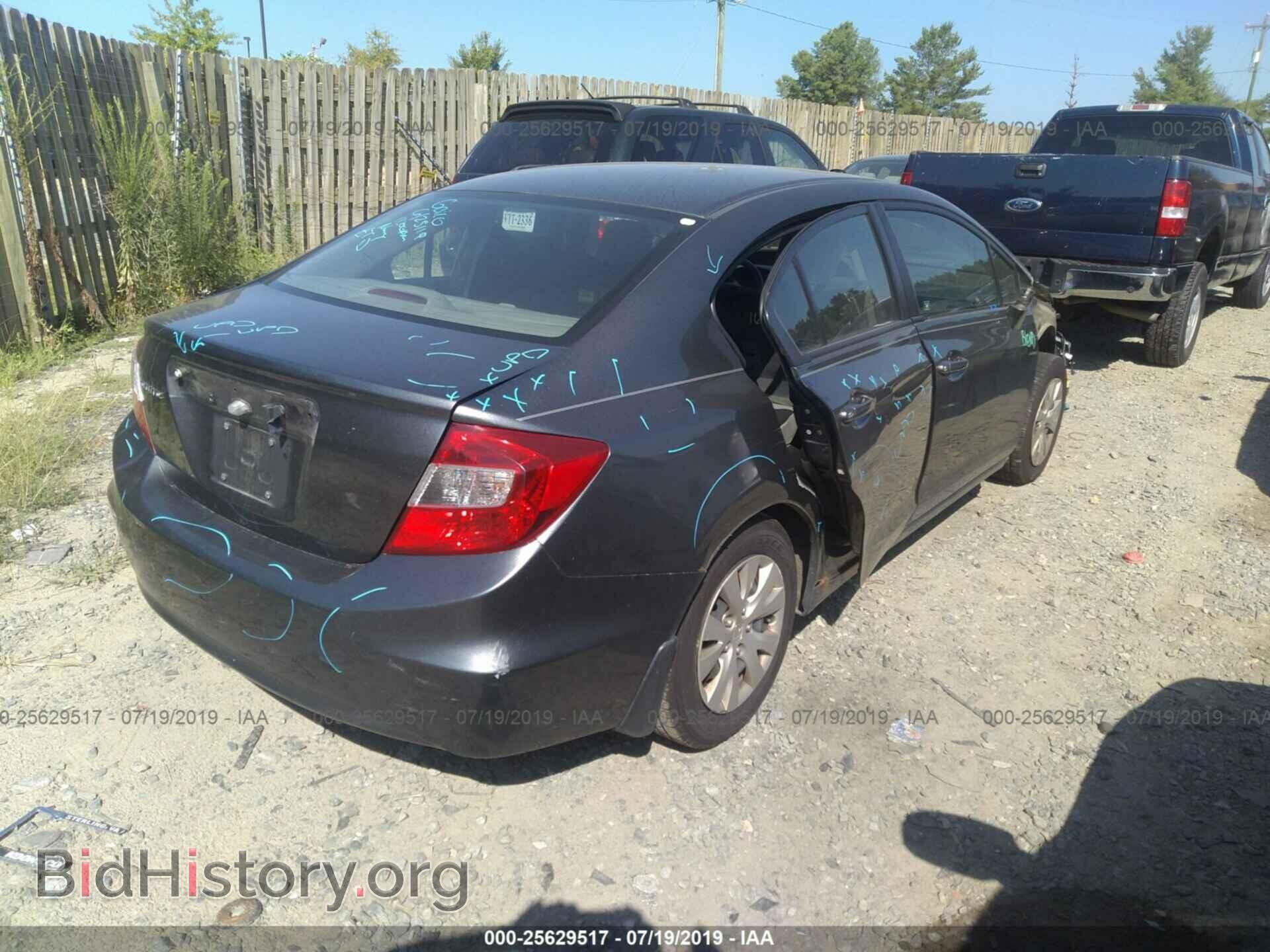 2012 HONDA CIVIC - VIN: 2HGFB2F5XCH586033 - Фото 4