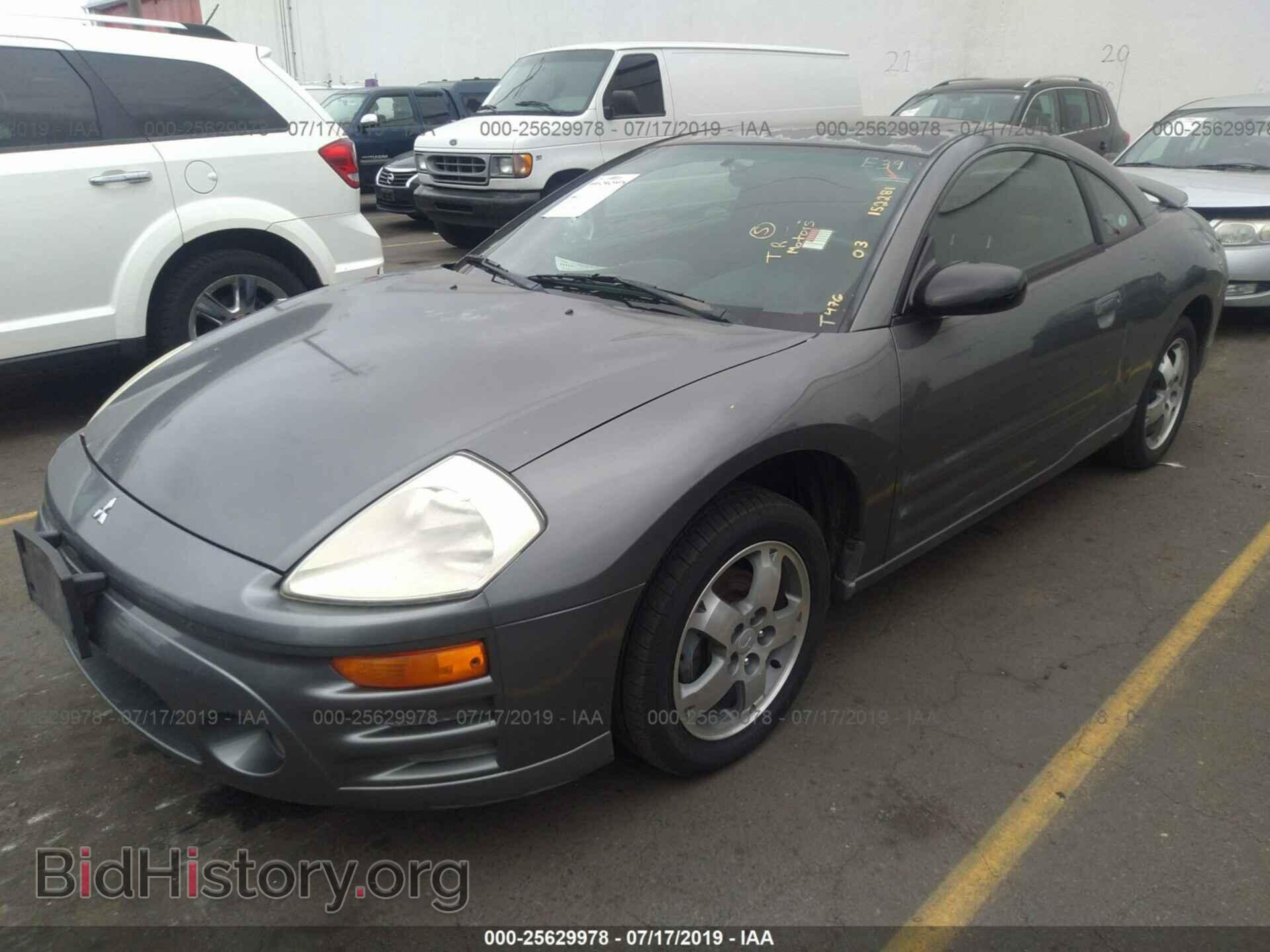 2003 Mitsubishi Eclipse - VIN: 4A3AC44G93E022917 - Фото 2