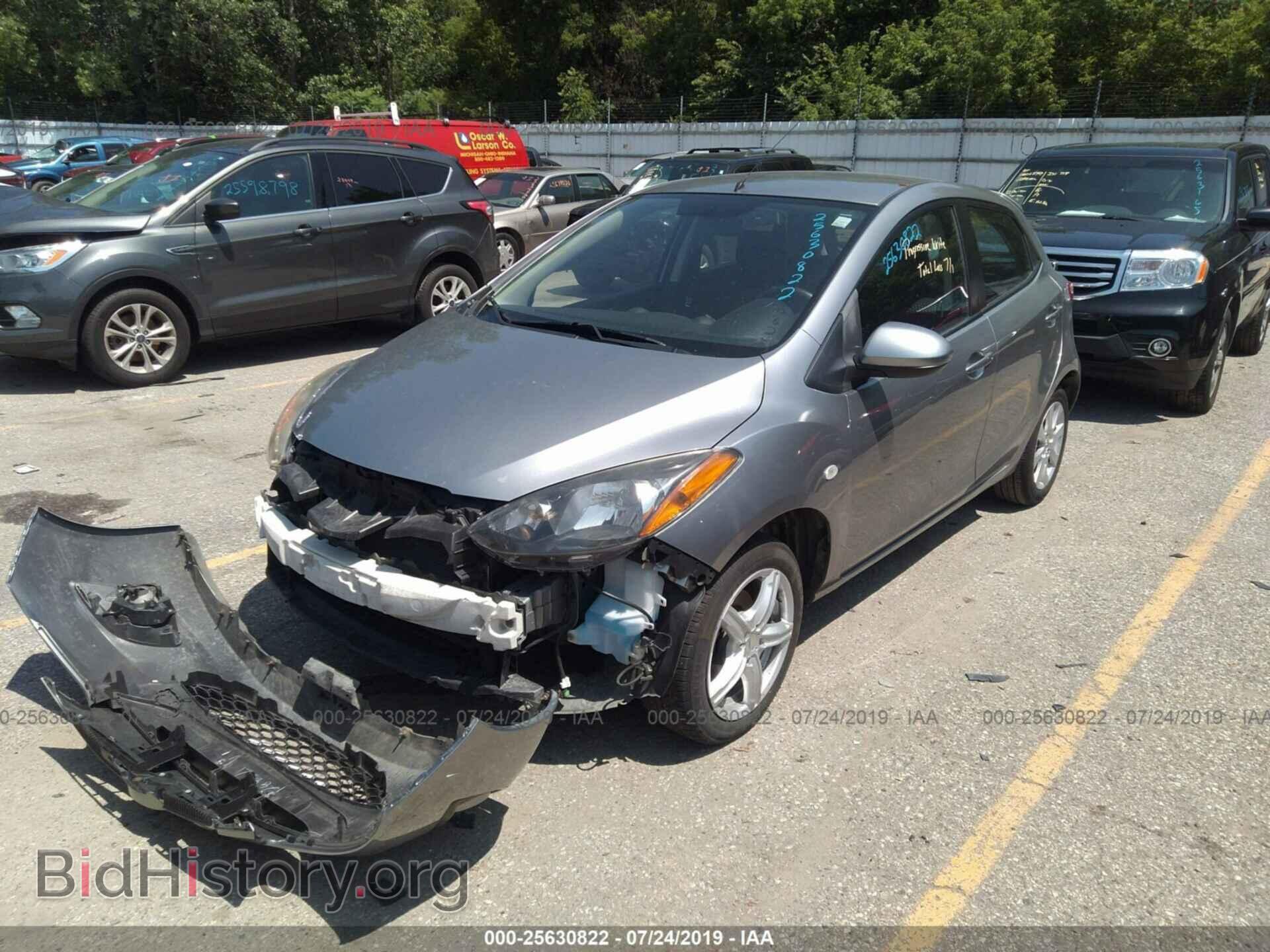 2012 MAZDA MAZDA2 - VIN: JM1DE1LYXC0152205 - Фото 2