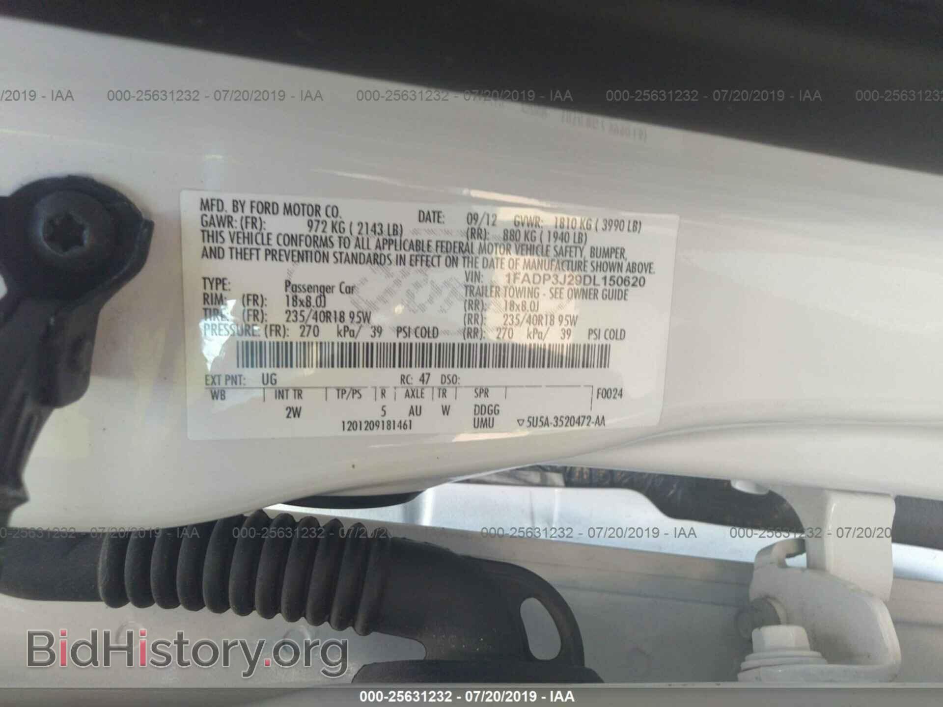 2013 FORD FOCUS - VIN: 1FADP3J29DL150620 - Фото 9