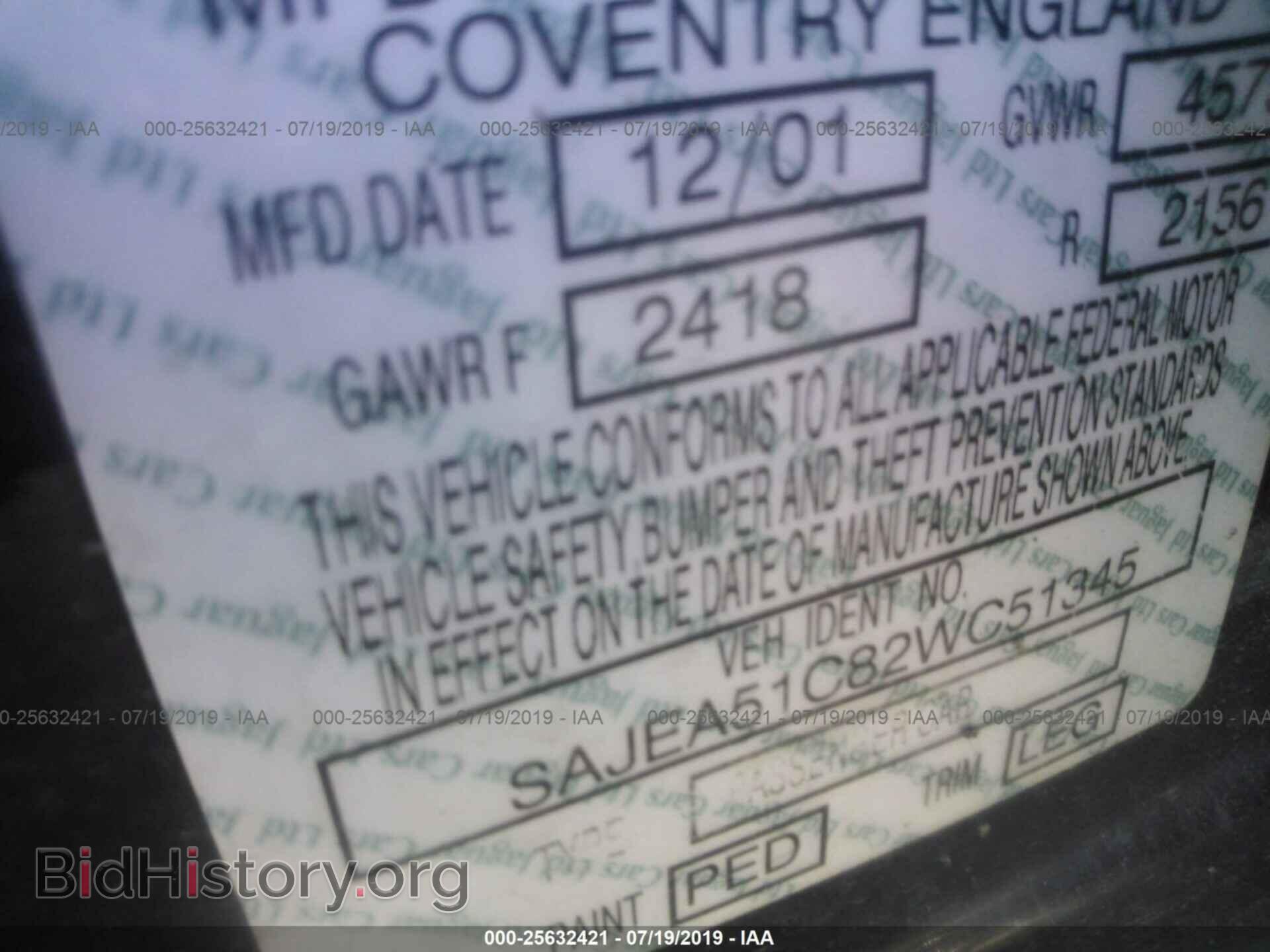 2002 JAGUAR X-TYPE - VIN: SAJEA51C82WC51345 - Фото 9