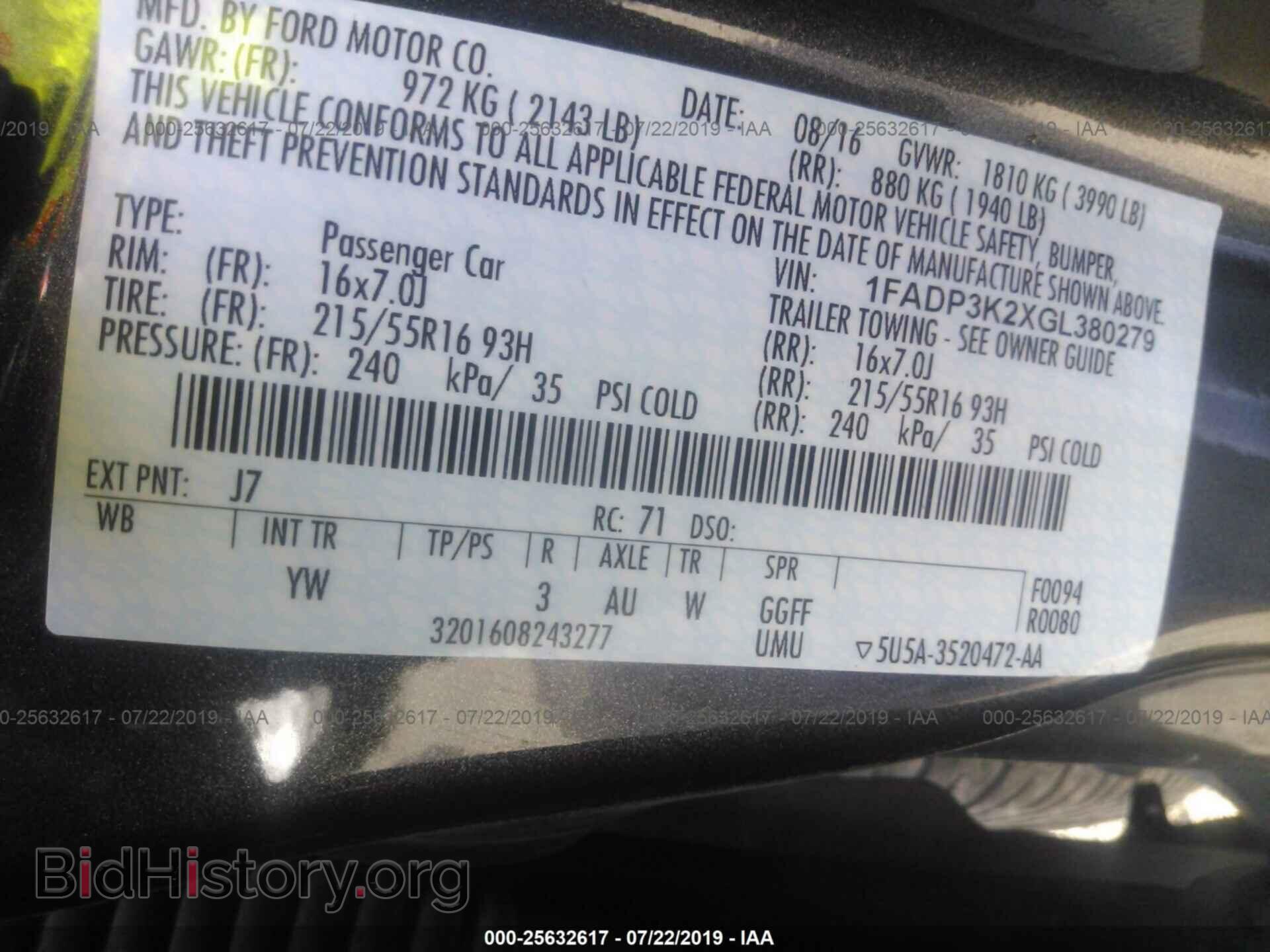 2016 FORD FOCUS - VIN: 1FADP3K2XGL380279 - Photo 9