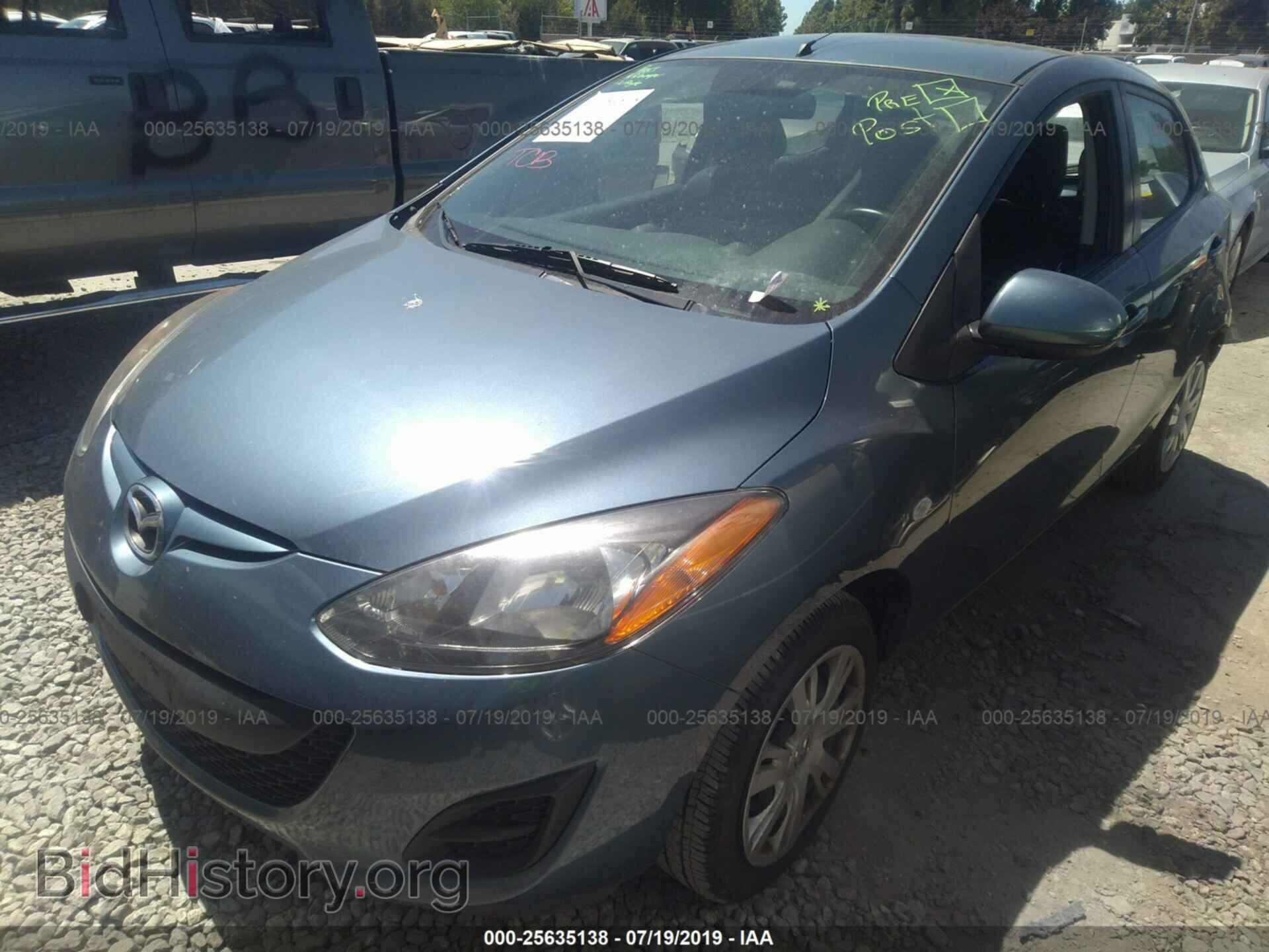 2014 MAZDA MAZDA2 - VIN: JM1DE1KZ1E0179533 - Фото 2