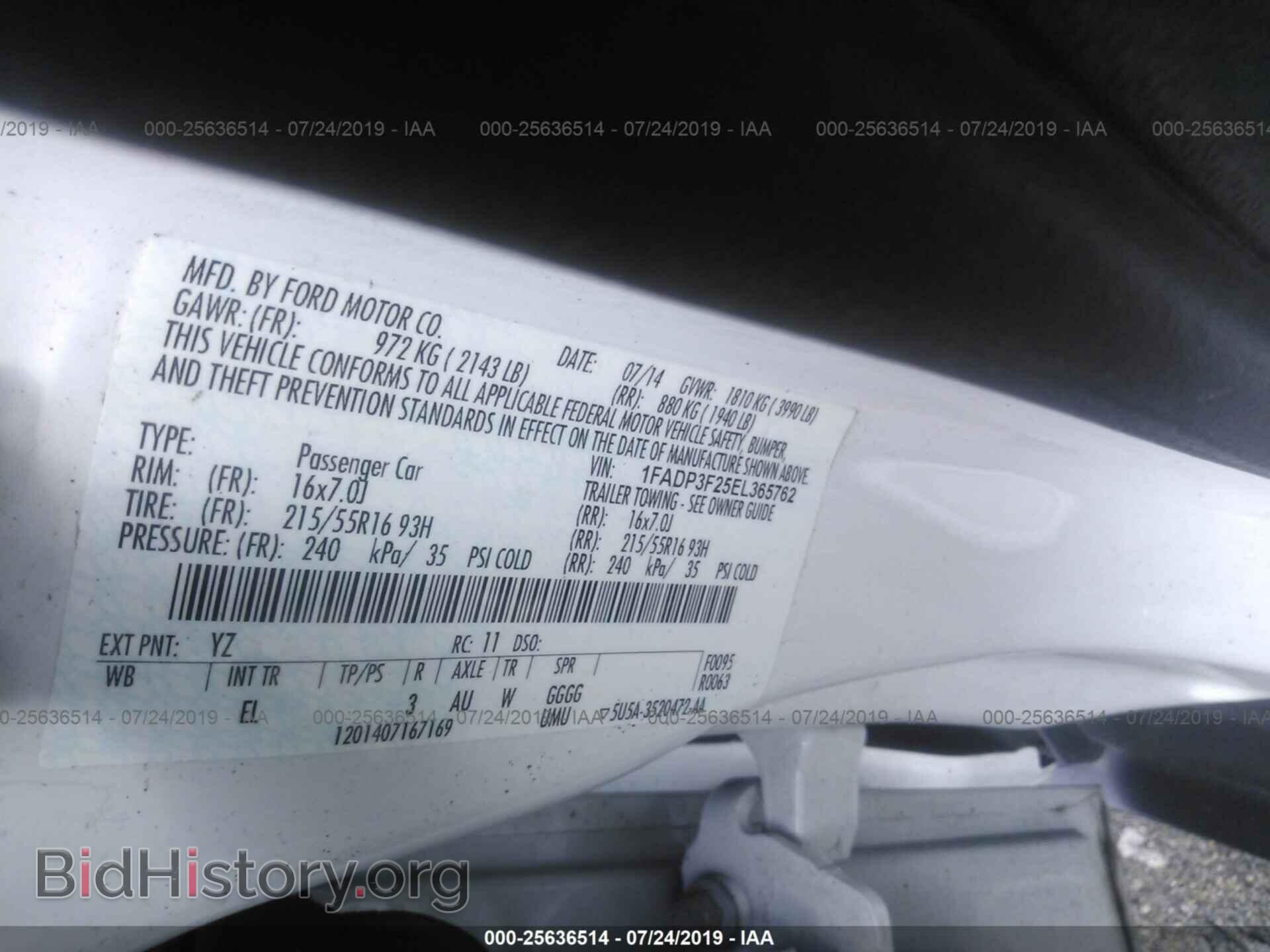 2014 FORD FOCUS - VIN: 1FADP3F25EL365762 - Photo 9