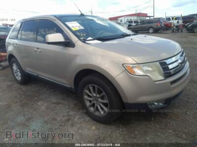 2007 Ford EDGE SEL, gold — VIN 2FMDK38C27BB65418, IAAI