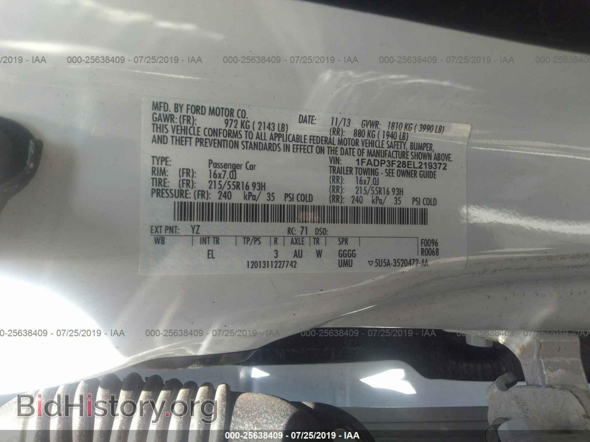 2014 FORD FOCUS - VIN: 1FADP3F28EL219372 - Photo 9