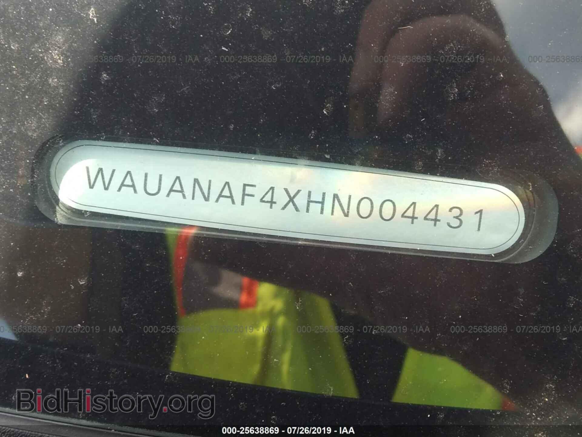 2017 AUDI A4 - VIN: WAUANAF4XHN004431 - Фото 9