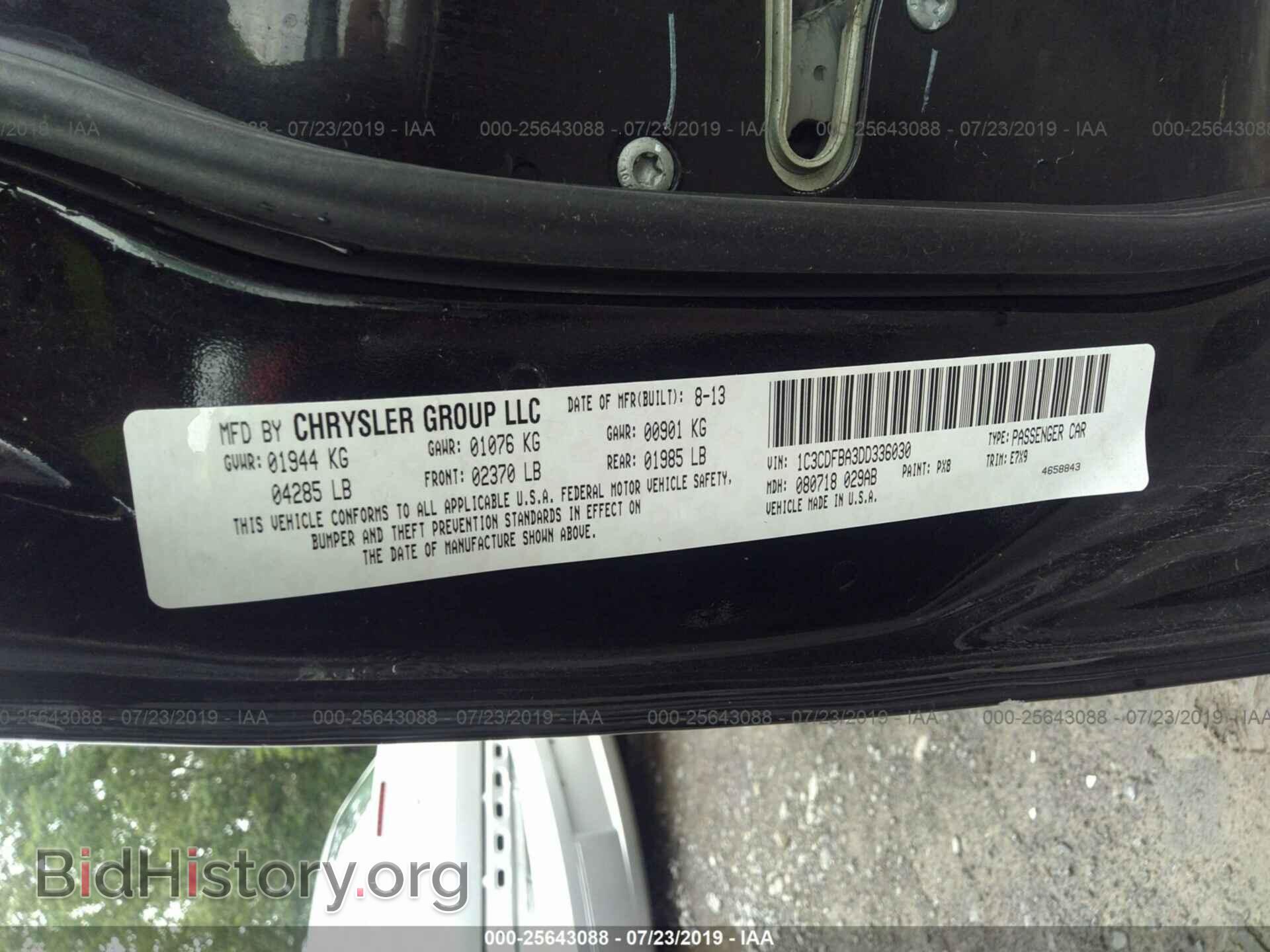 2013 DODGE DART - VIN: 1C3CDFBA3DD336030 - Photo 9