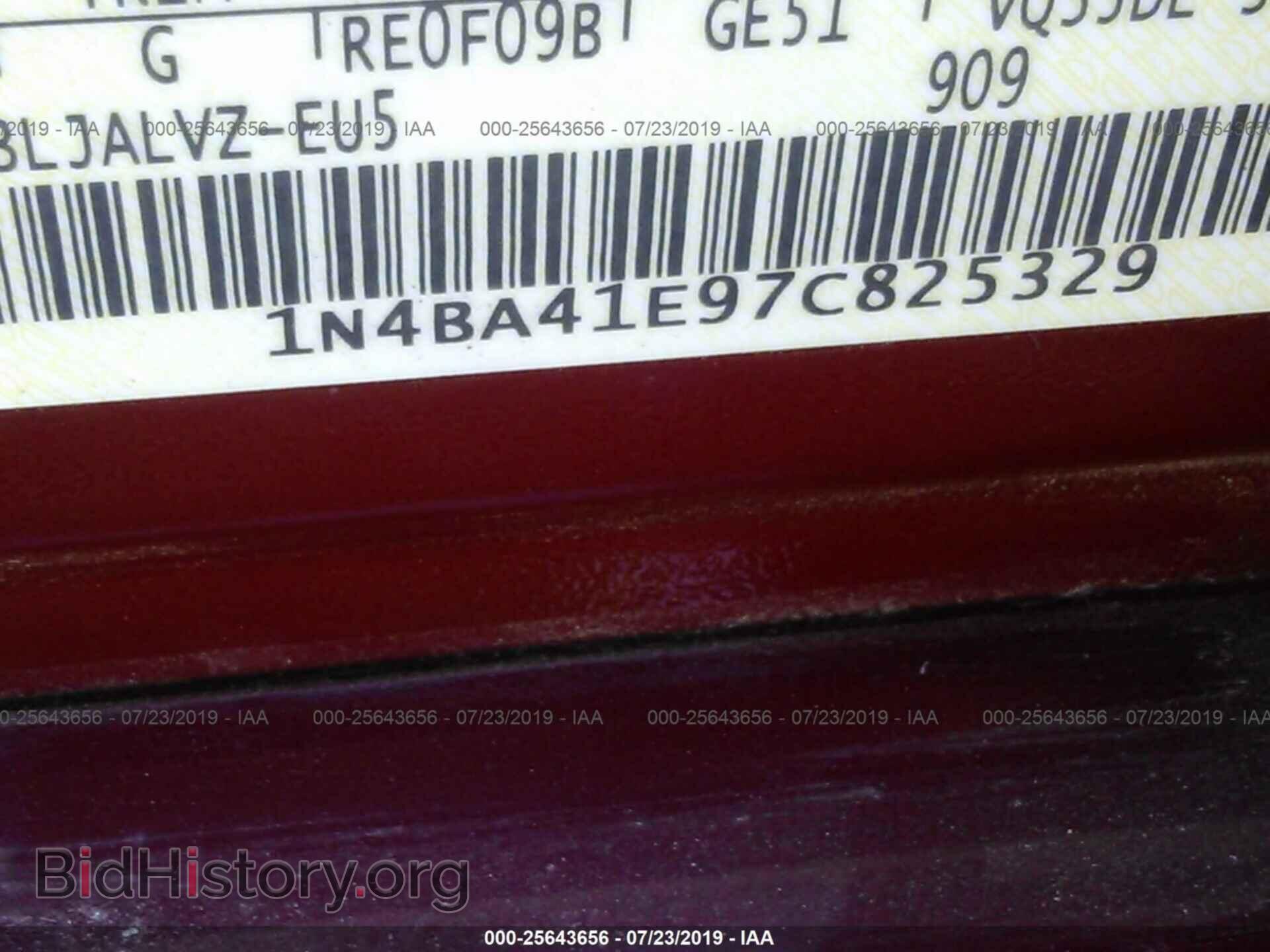 2007 NISSAN MAXIMA - VIN: 1N4BA41E97C825329 - Фото 9
