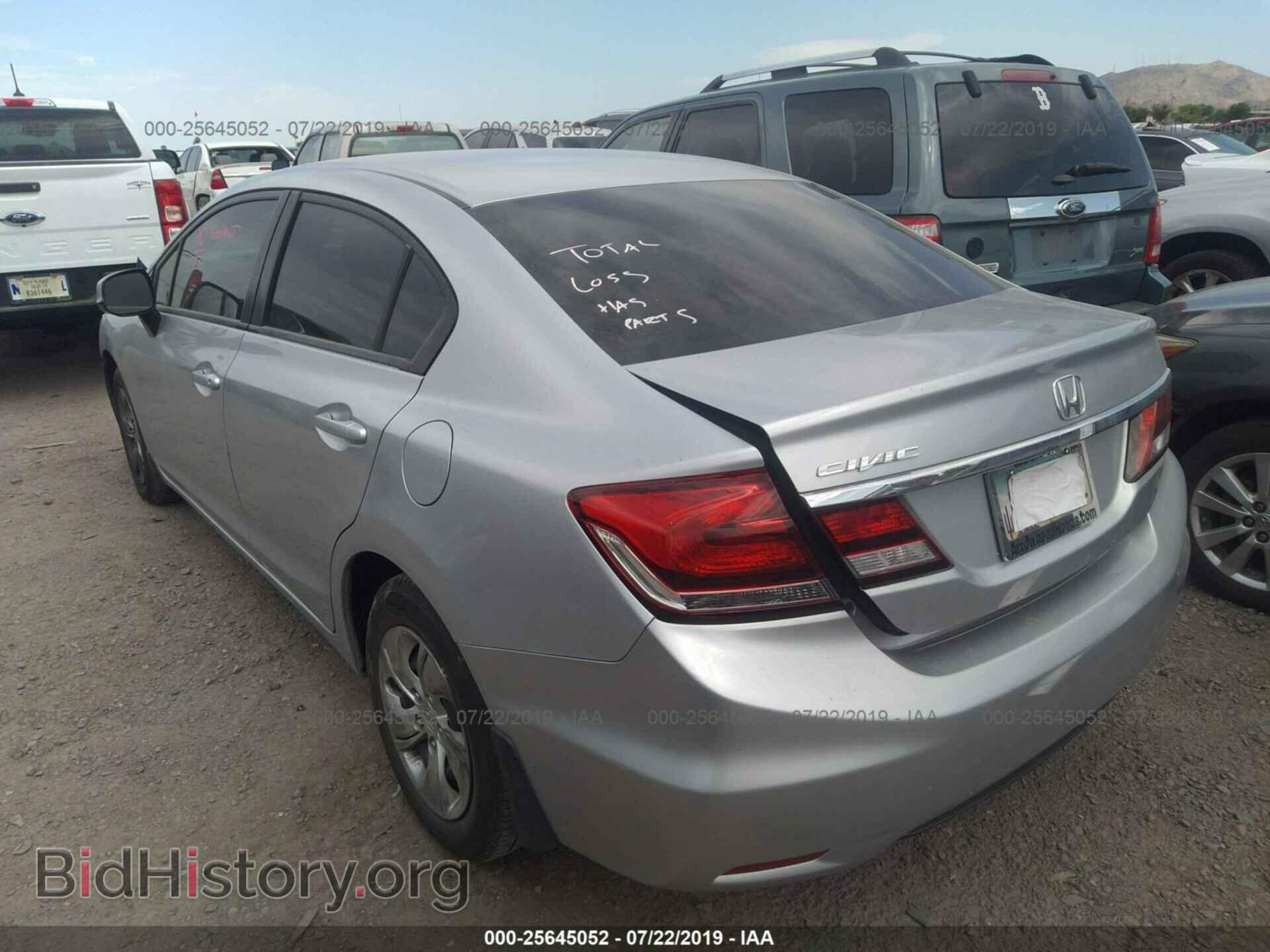 2013 HONDA CIVIC - VIN: 2HGFB2F57DH582619 - Фото 3