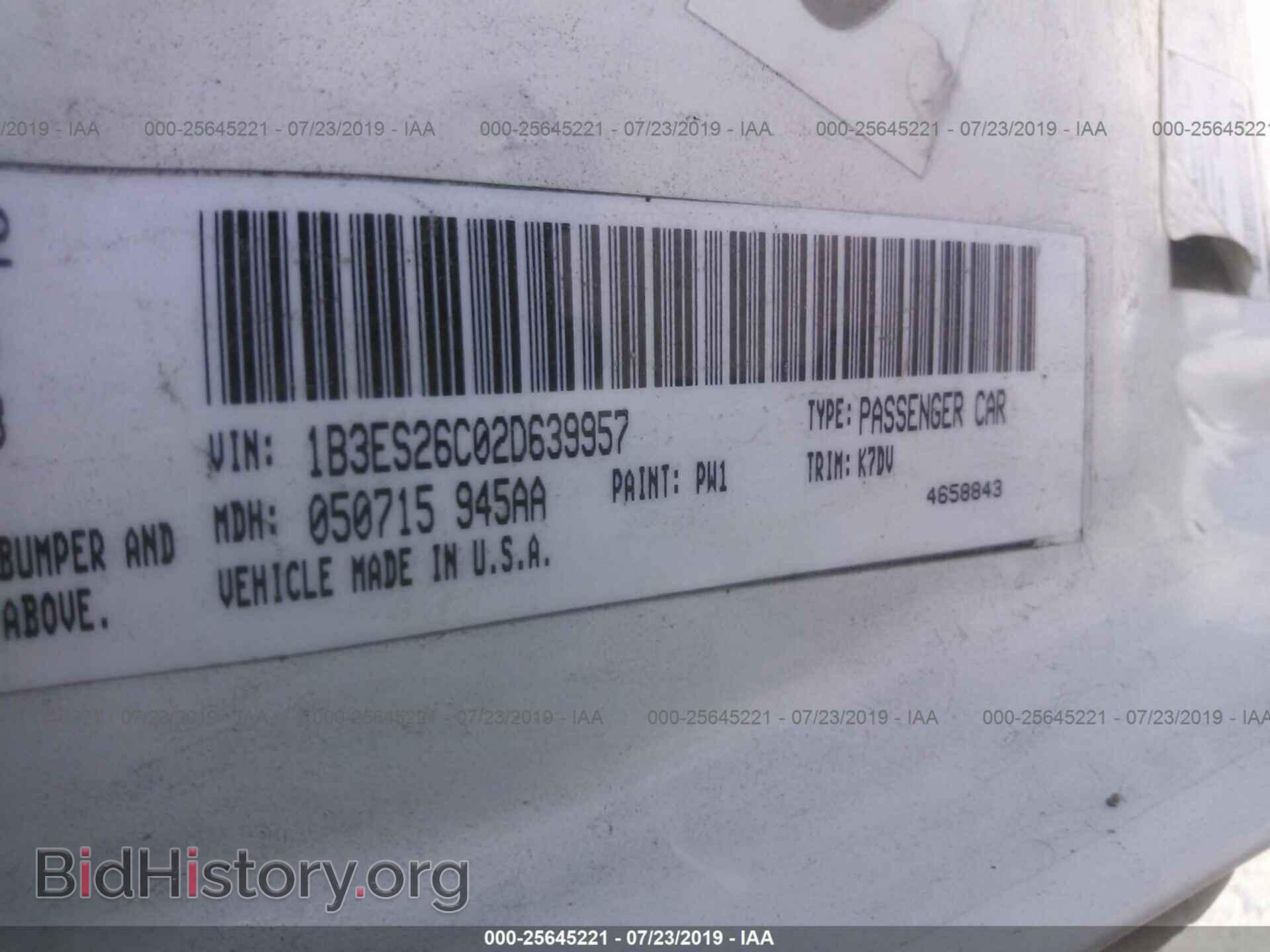 2002 DODGE NEON - VIN: 1B3ES26C02D639957 - Фото 9