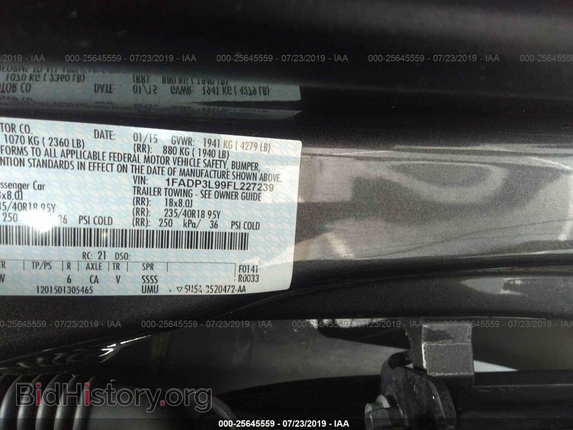 2015 FORD FOCUS - VIN: 1FADP3L99FL227239 - Photo 9