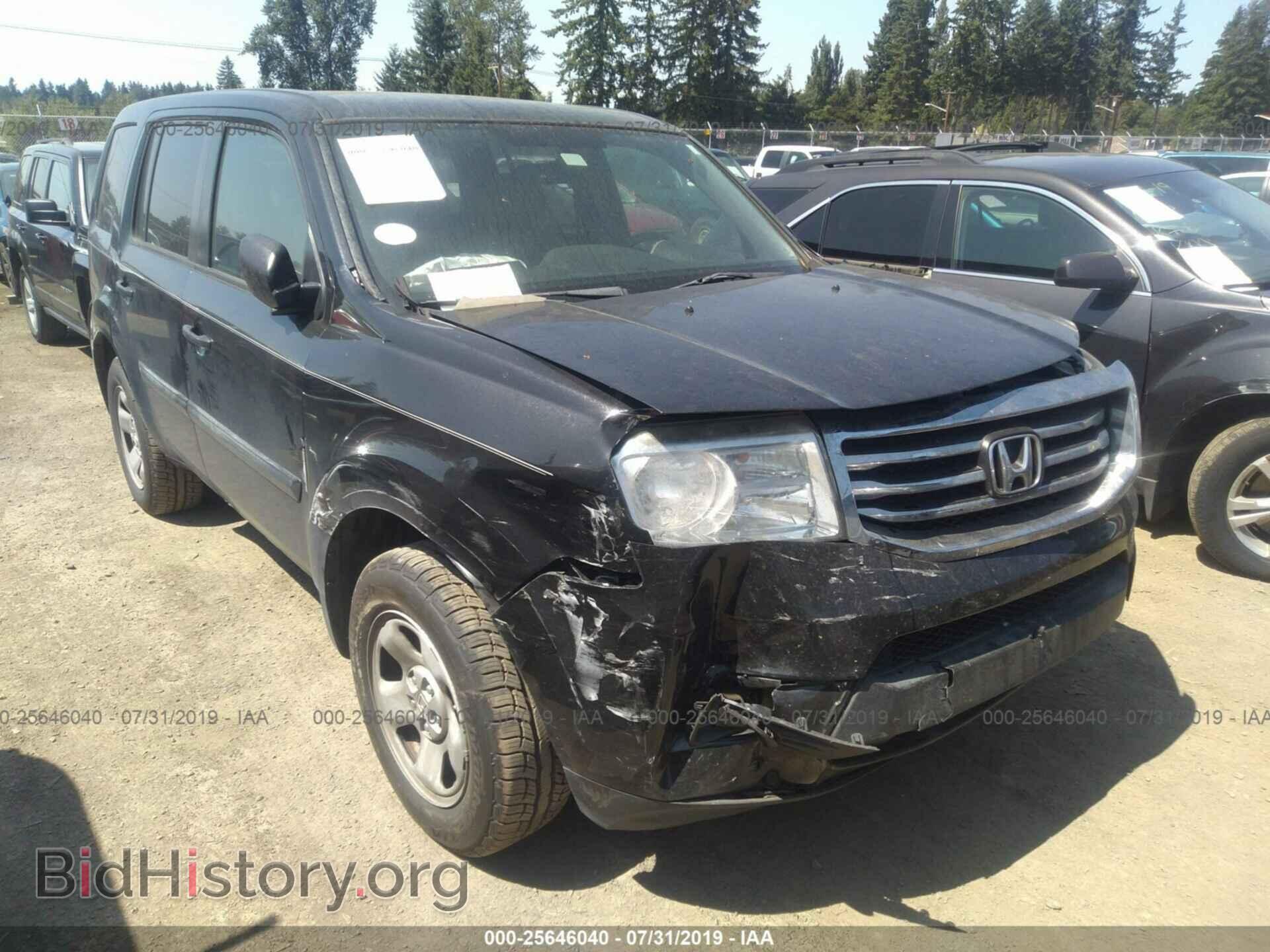 Photo 5FNYF3H24DB028027 - HONDA PILOT 2013