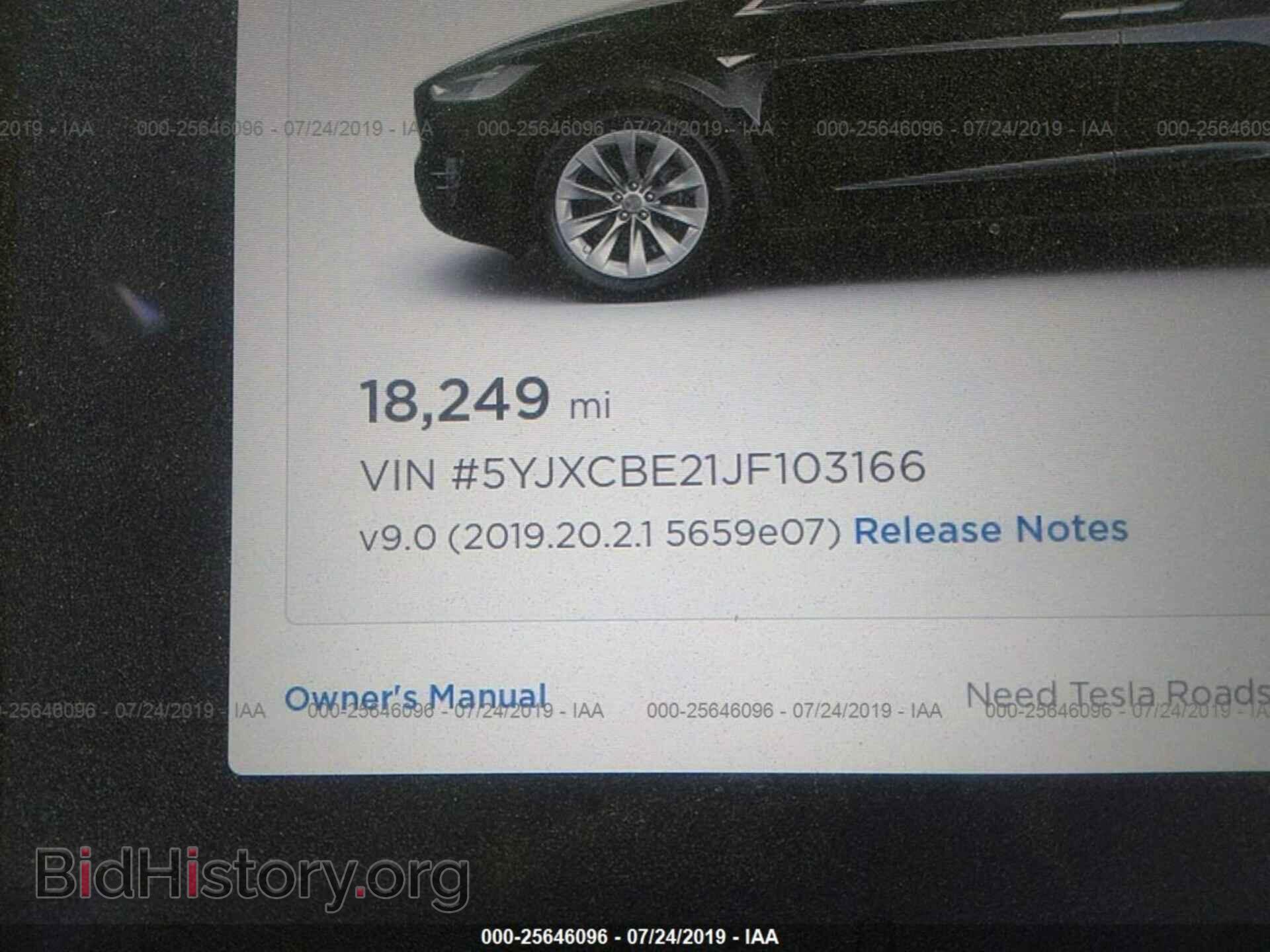 2018 TESLA MODEL X - VIN: 5YJXCBE21JF103166 - Фото 7