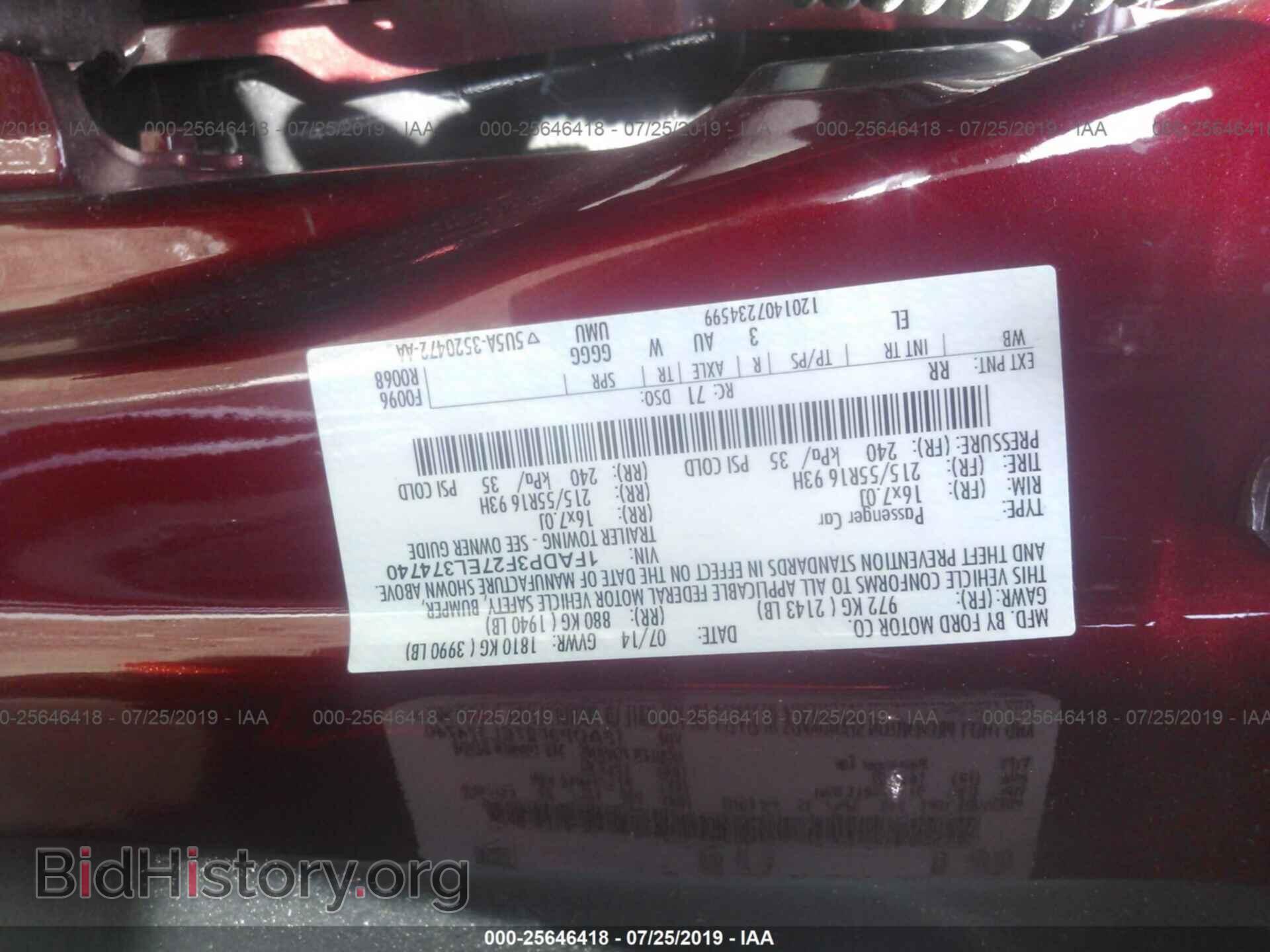 2014 FORD FOCUS - VIN: 1FADP3F27EL374740 - Фото 9