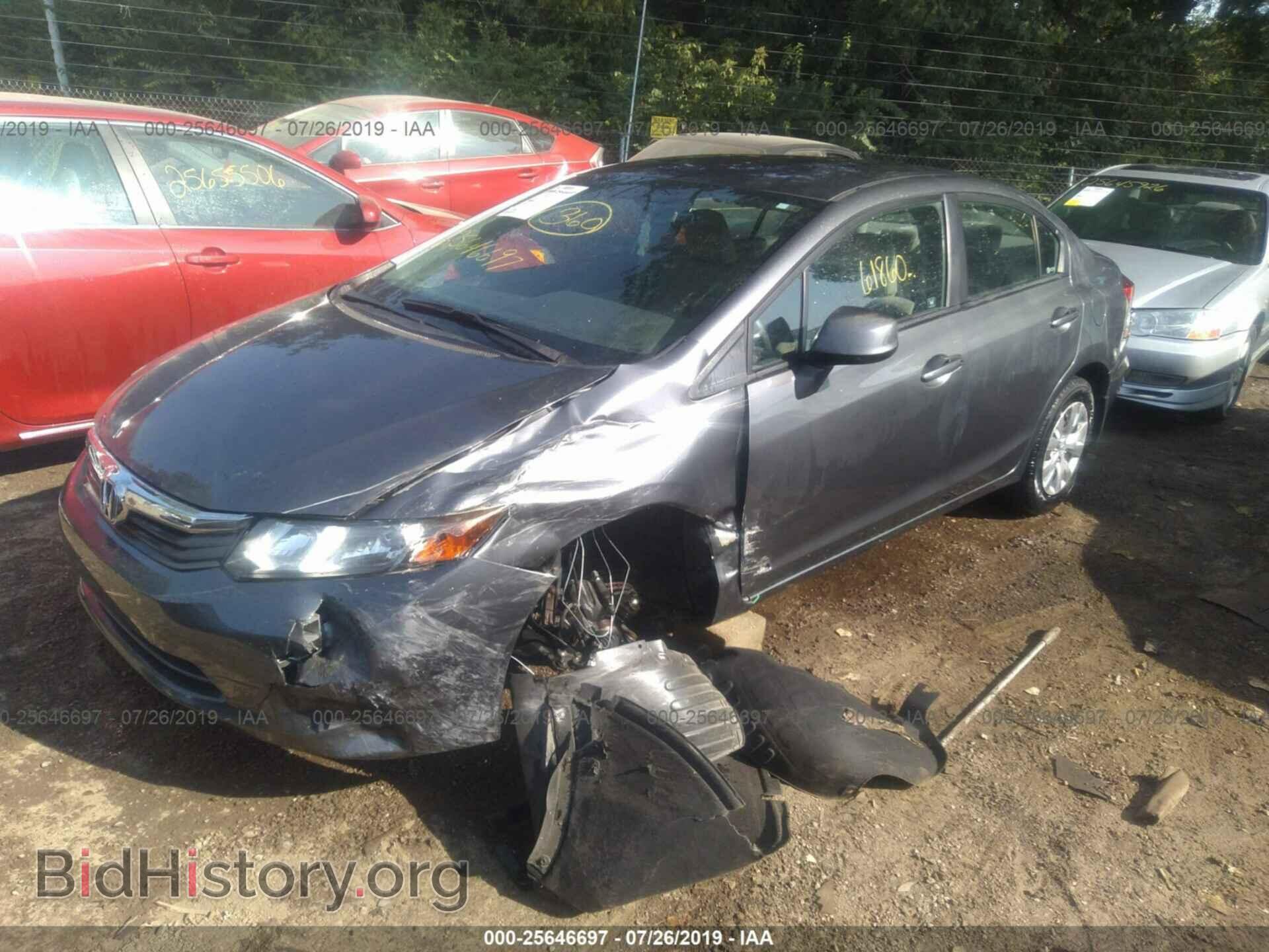 2012 HONDA CIVIC - VIN: 19XFB2F59CE069509 - Фото 2