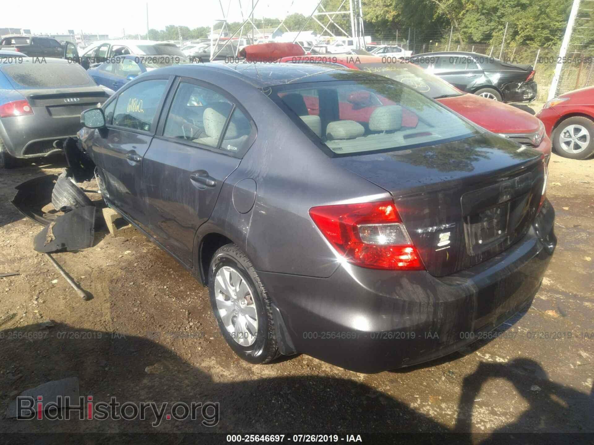 2012 HONDA CIVIC - VIN: 19XFB2F59CE069509 - Фото 3