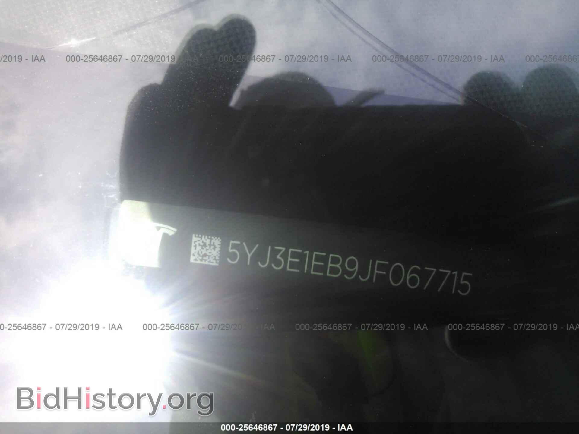 2018 TESLA MODEL 3 - VIN: 5YJ3E1EB9JF067715 - Фото 9