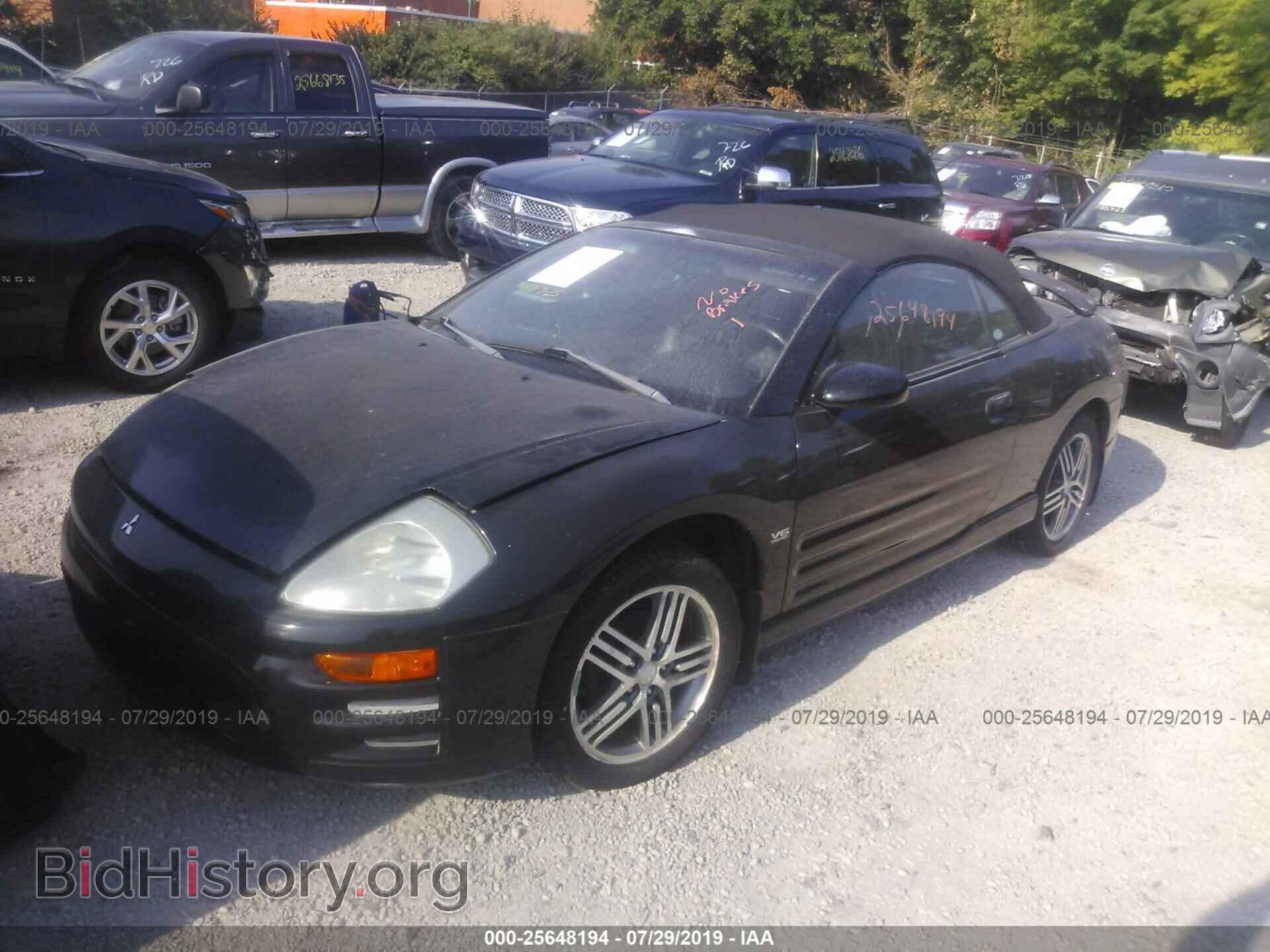 2003 MITSUBISHI ECLIPSE - VIN: 4A3AE75H23E016668 - Фото 2